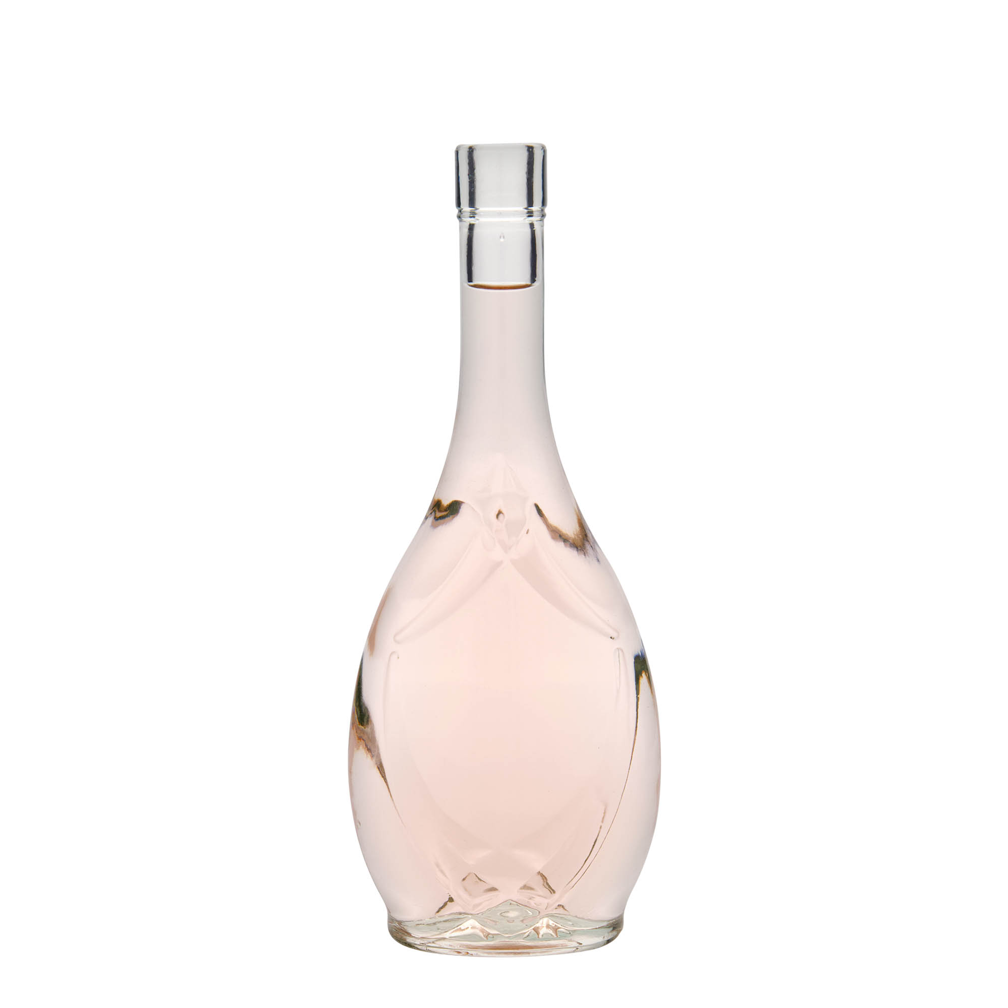 500 ml glasflaske »Saragossa«, oval, åbning: kork