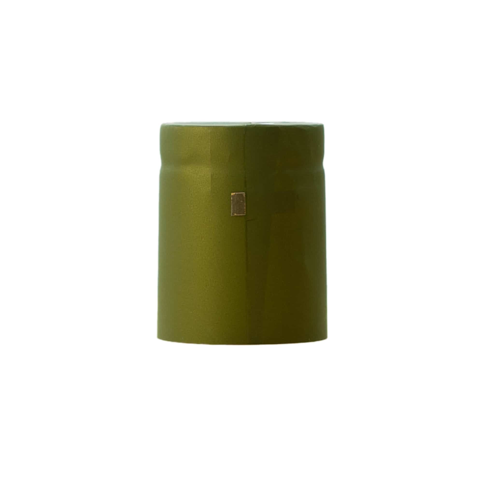 Krympekapsel 32x41, PVC-plast, olivengrøn Krympekapsel 32x41, PVC-plast, olivengrøn