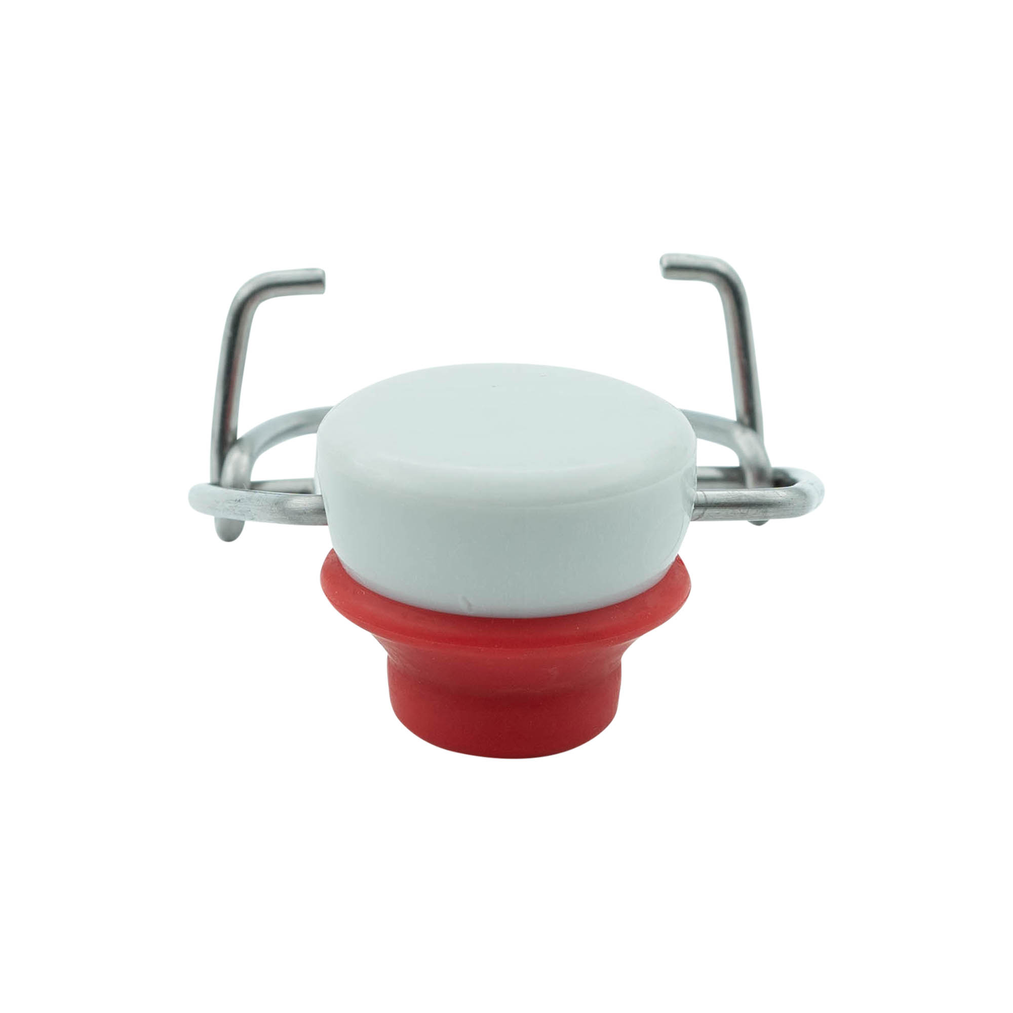 Låsebeslag specialstørrelse, plastik, rød-hvid Låsebeslag specialstørrelse, plastik, rød-hvid