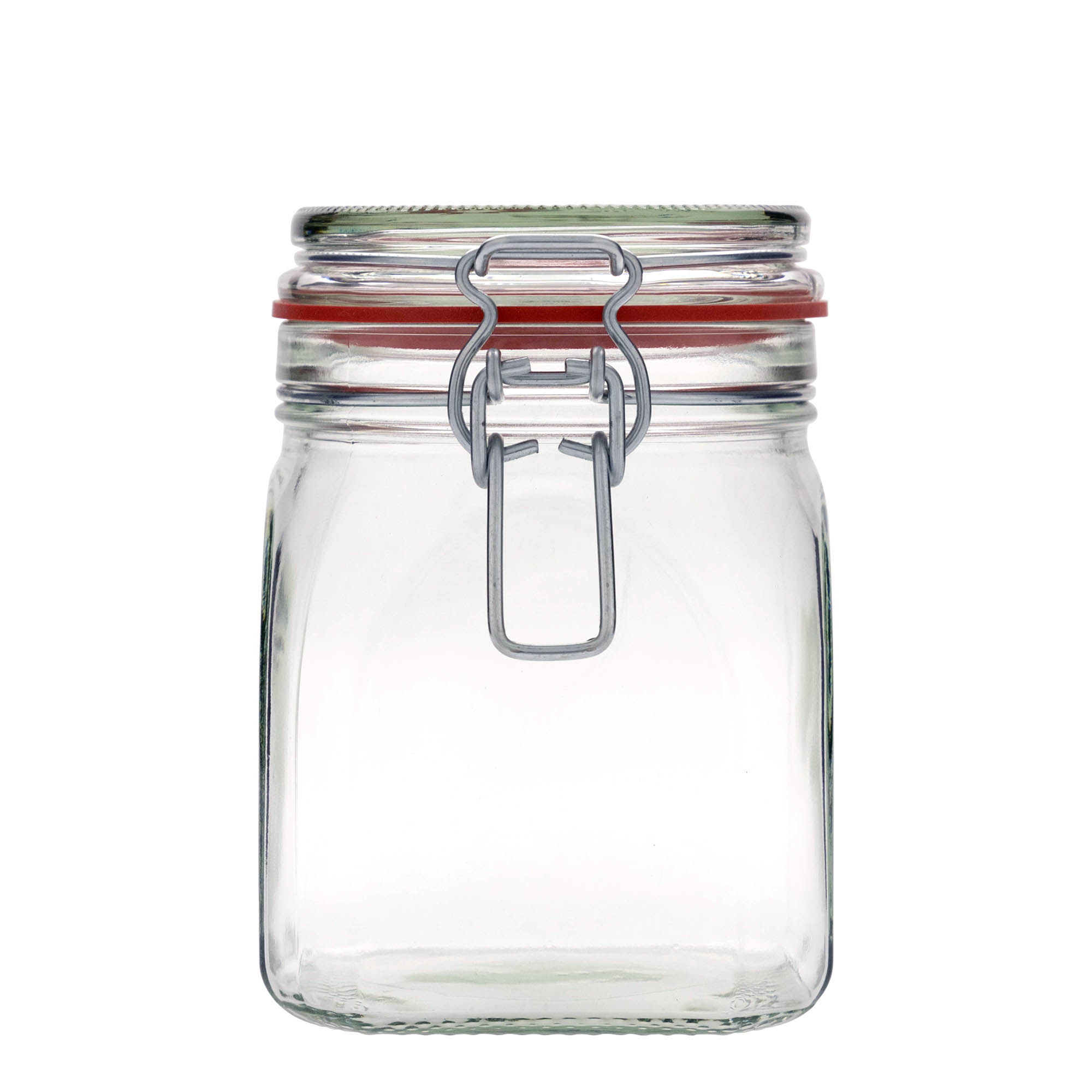 900 ml trådlågsglas, kvadratisk, åbning: trådlågslukning 900 ml trådlågsglas, kvadratisk, åbning: trådlågslukning