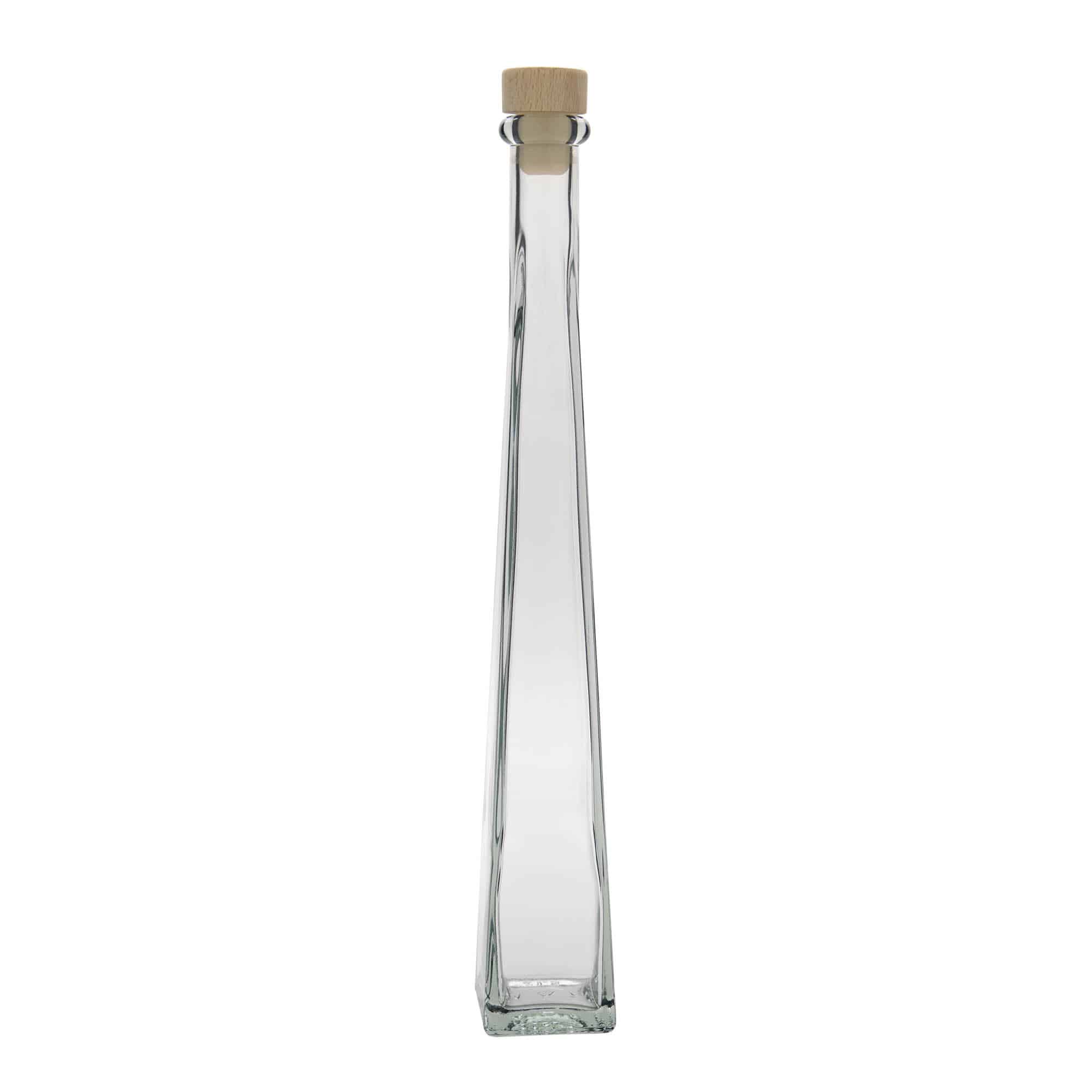 200 ml glasflaske 'Dama Quadrato', kvadratisk, åbning: kork