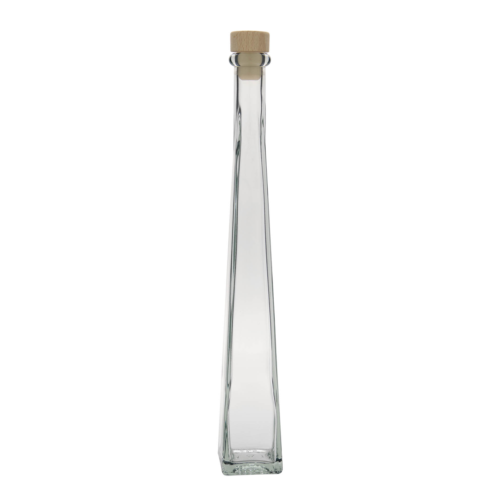 200 ml glasflaske 'Dama Quadrato', kvadratisk, åbning: kork 200 ml glasflaske 'Dama Quadrato', kvadratisk, åbning: kork