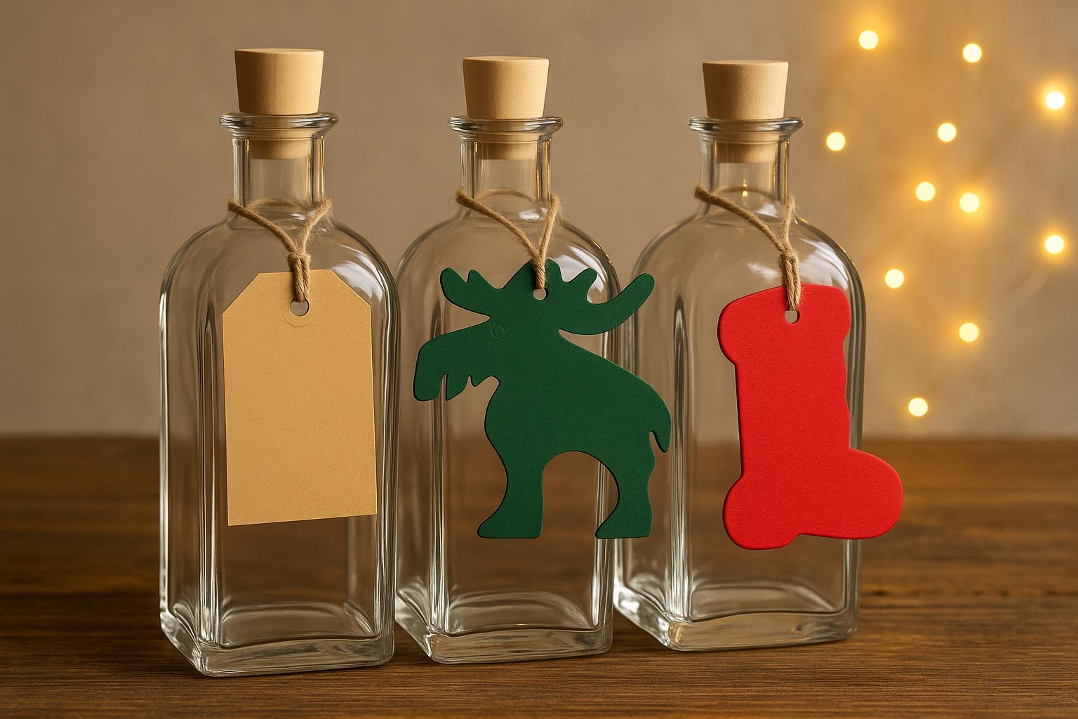 Rektangulært hængemærke, brunt