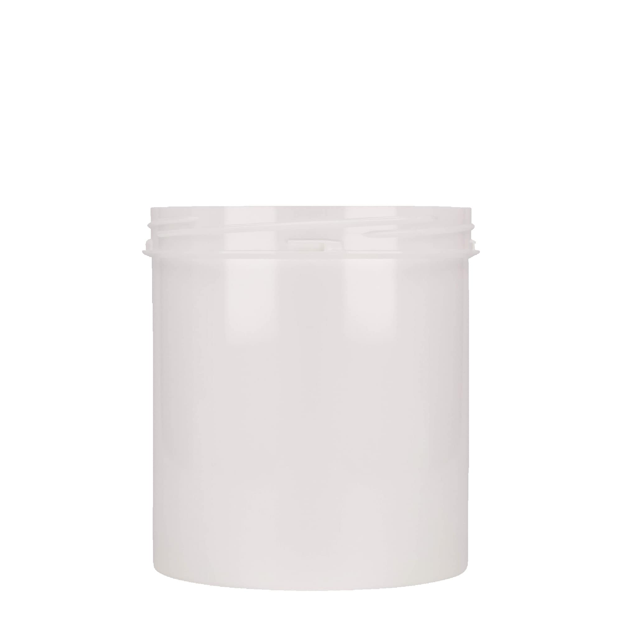 1.000 ml plastdåse 'Securilock', PP, hvid, åbning: skruelåg
