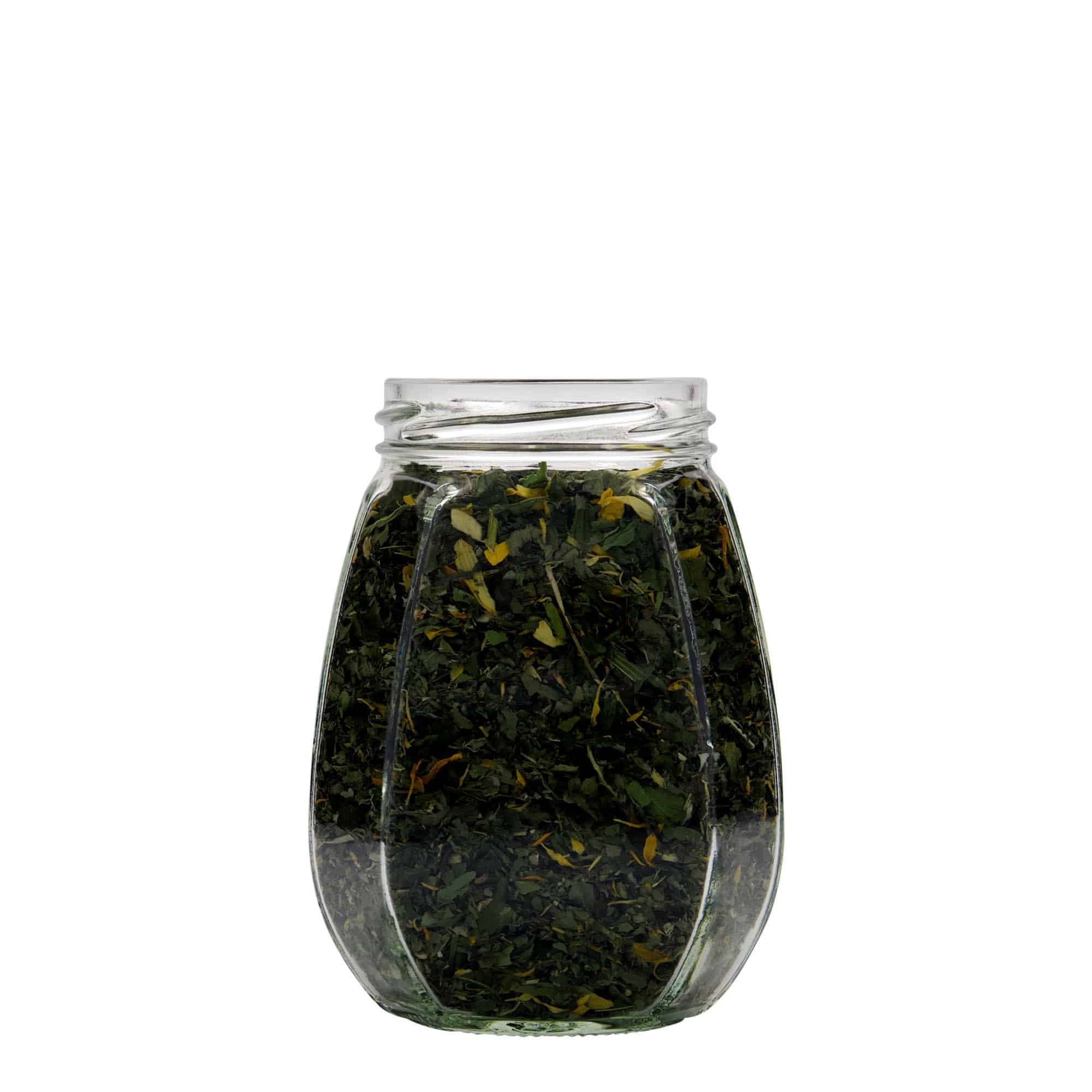 385 ml smykkeglas, sekskantet, åbning: Twist-Off (TO 63)