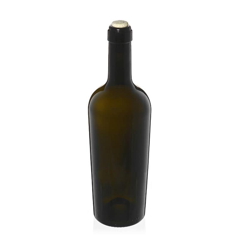 750 ml vinflaske 'Imperiale', antikgrøn, åbning: Kork