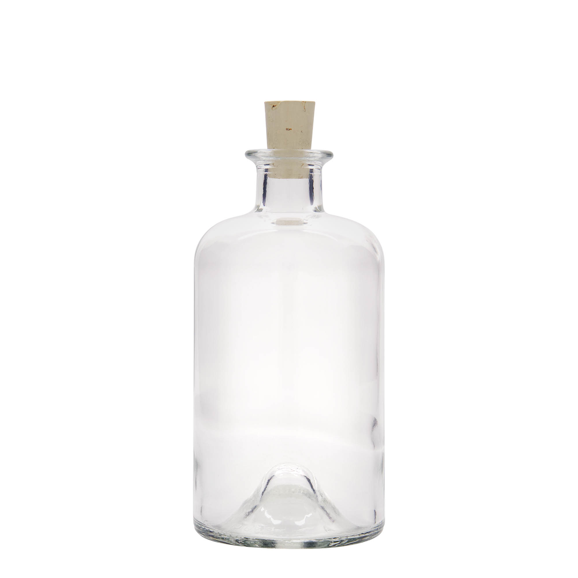500 ml glasflaske apoteker 'Doktor', åbning: kork 500 ml glasflaske apoteker 'Doktor', åbning: kork
