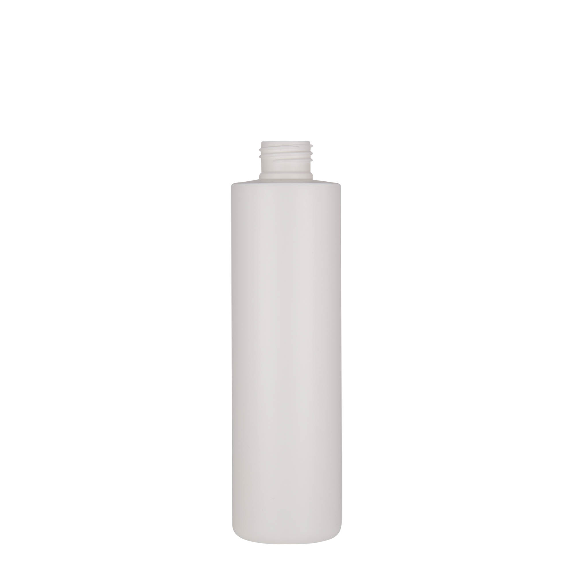250 ml plastflaske 'Pipe', HDPE, hvid, åbning: 24/410