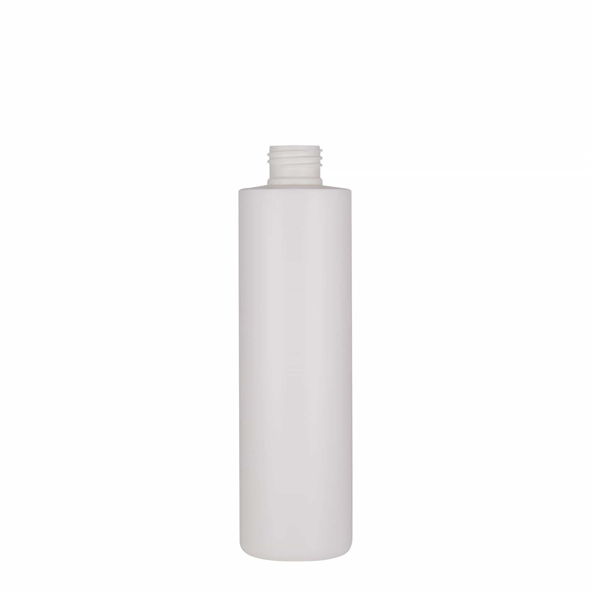 250 ml plastflaske 'Pipe', HDPE, hvid, åbning: 24/410