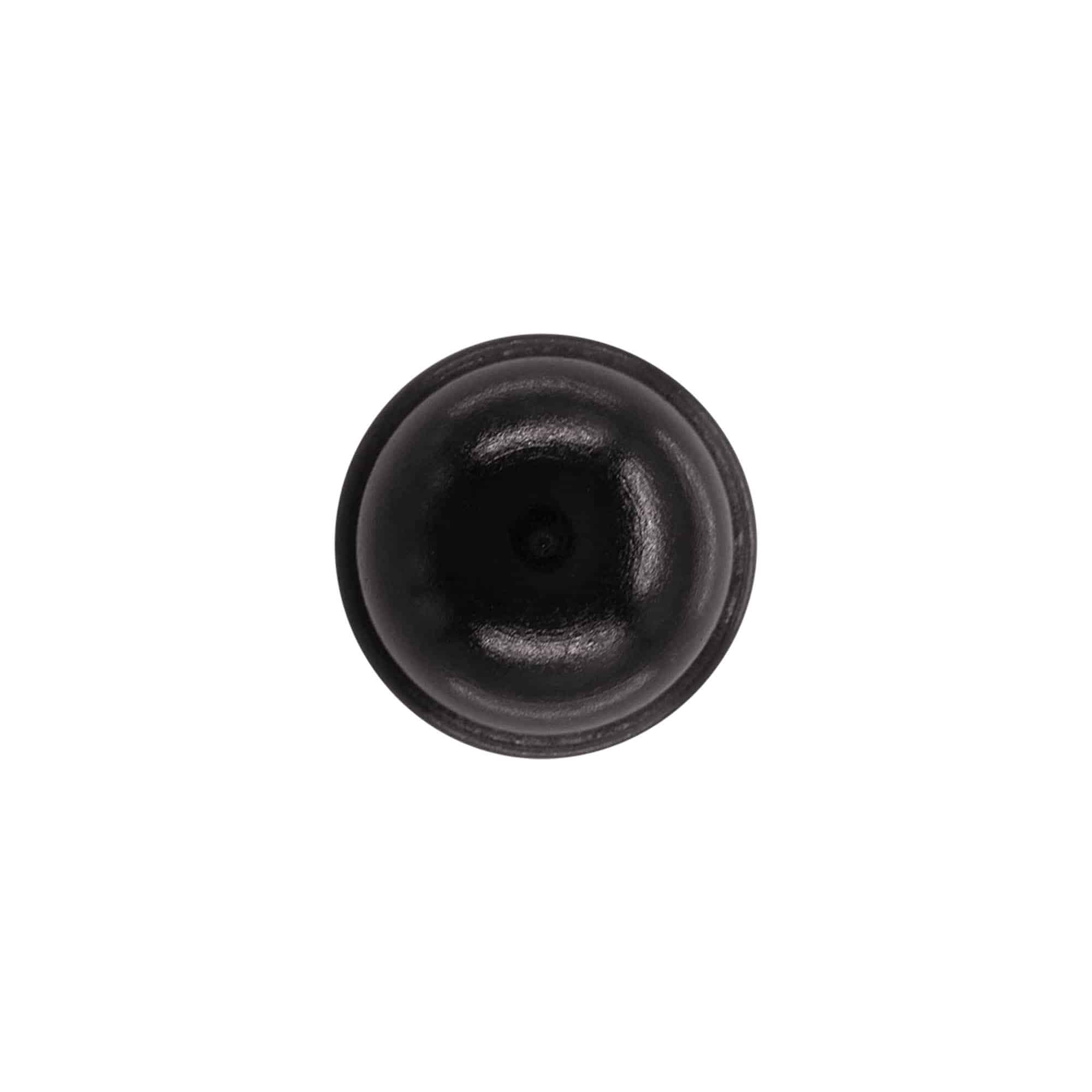 Grebprop 19 mm "Melon", træ/PE, sort, til munding: kork Grebprop 19 mm "Melon", træ/PE, sort, til munding: kork