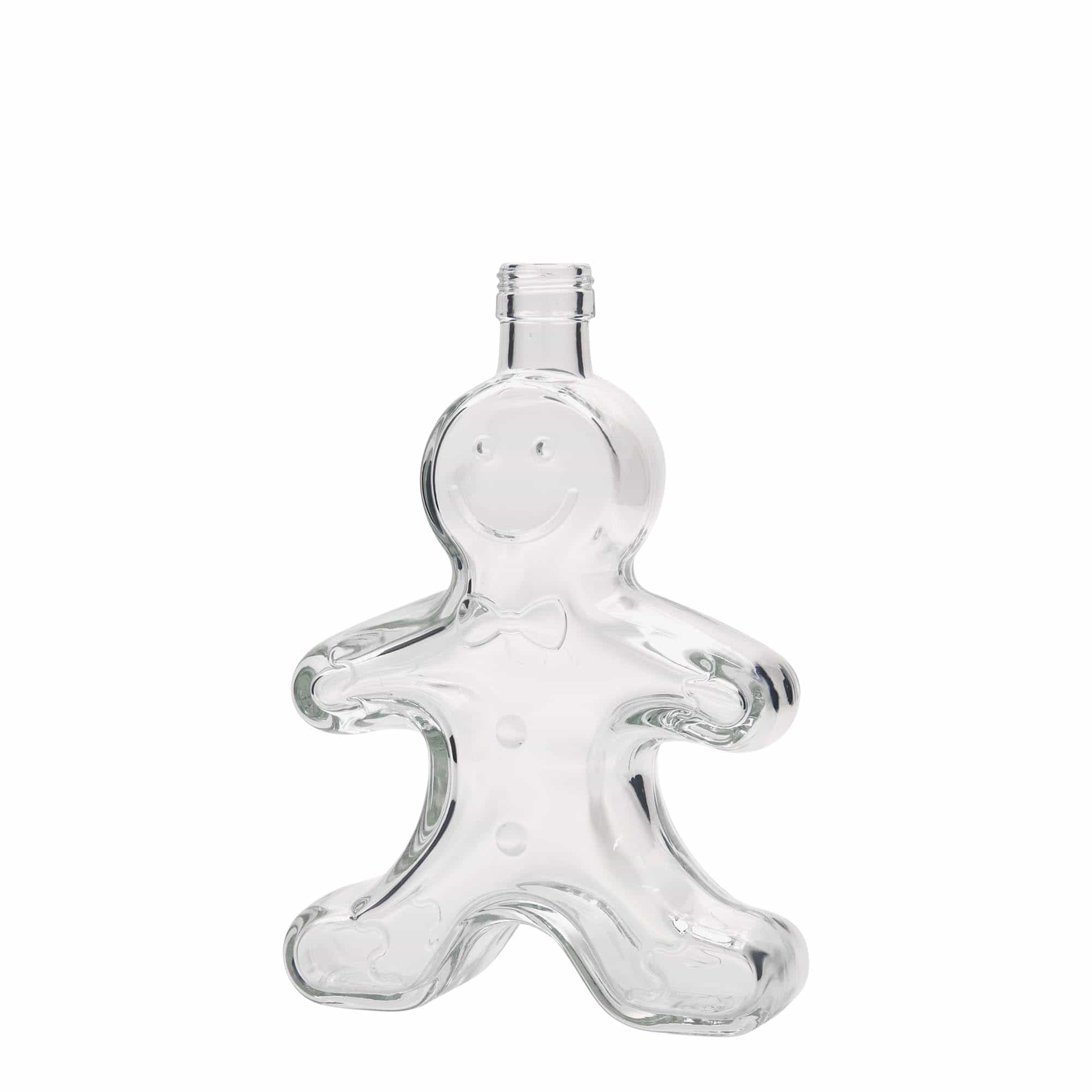 250 ml glasflaske »Peberkagemand«, åbning: PP 24
