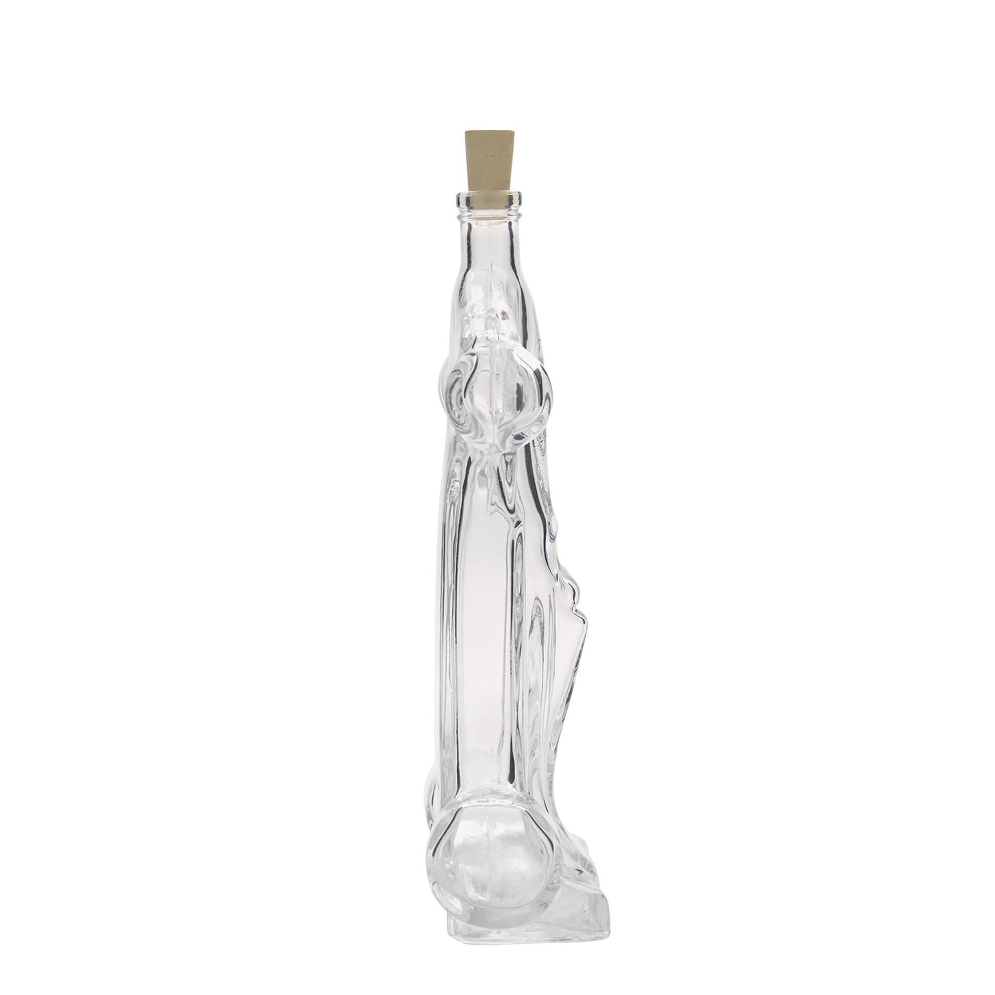200 ml glasflaske 'Racervogn', åbning: kork