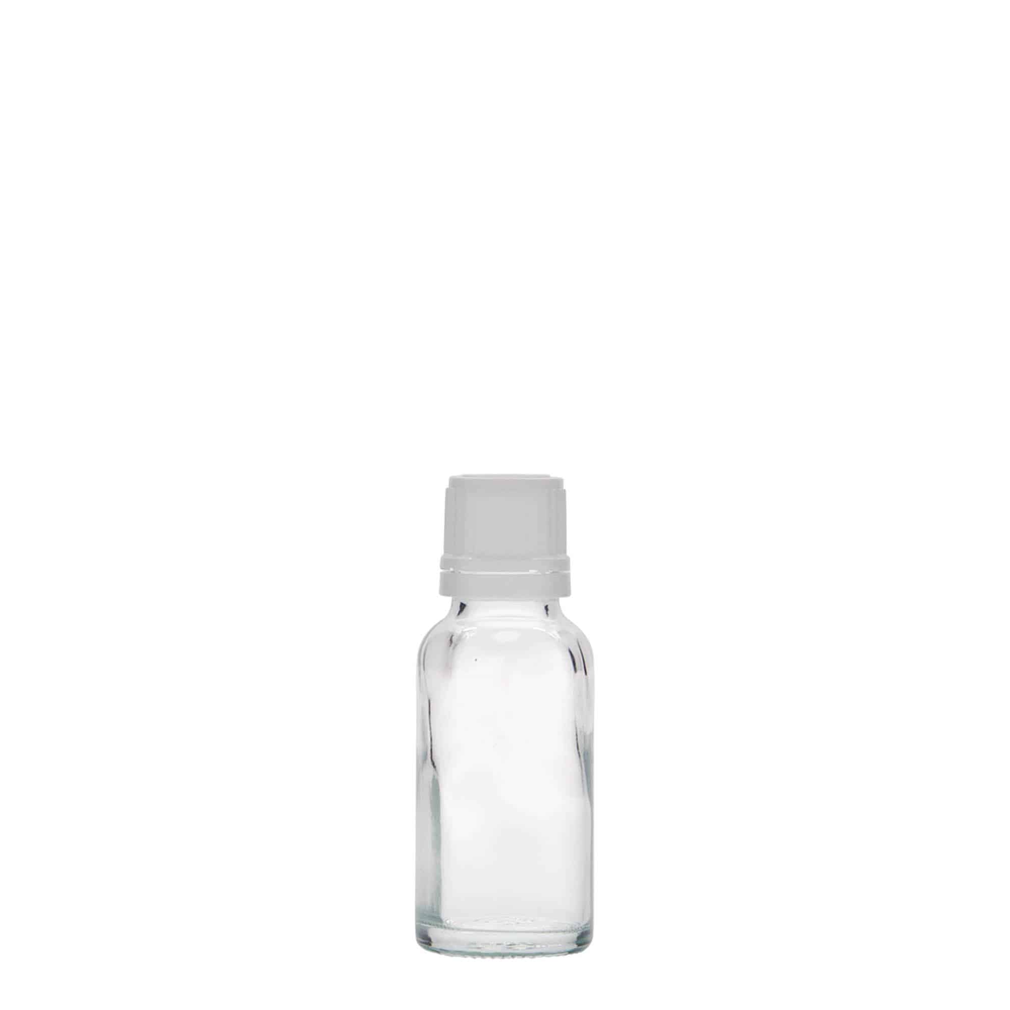 20 ml medicinflaske, glas, åbning: DIN 18