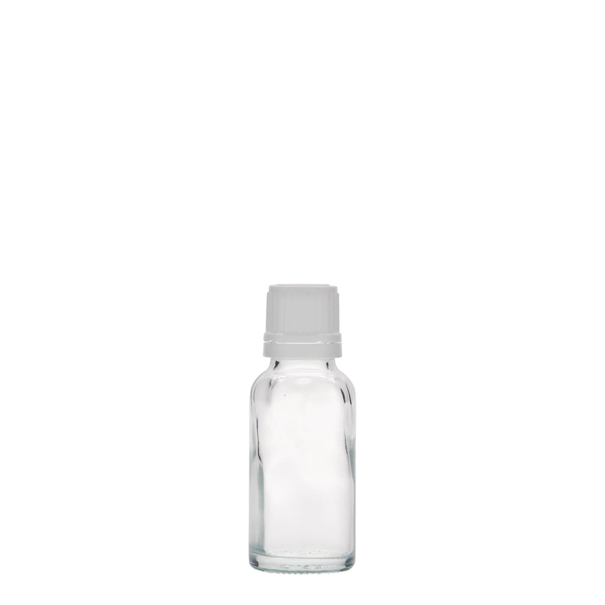 20 ml medicinflaske, glas, åbning: DIN 18 20 ml medicinflaske, glas, åbning: DIN 18