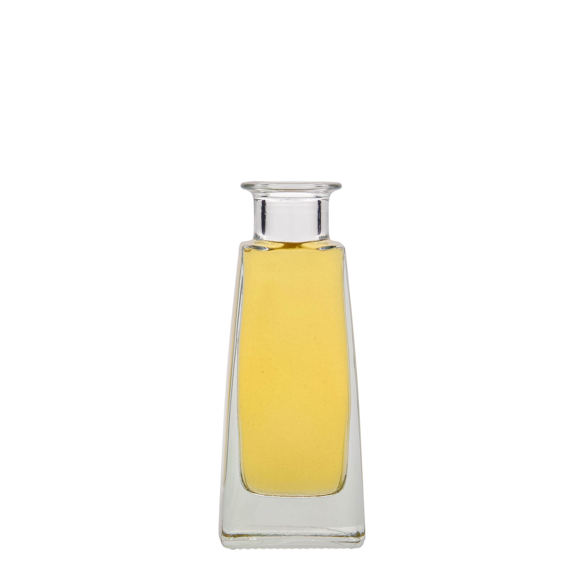 100 ml glasflaske 'Timmy', rektangulær, åbning: kork 100 ml glasflaske 'Timmy', rektangulær, åbning: kork