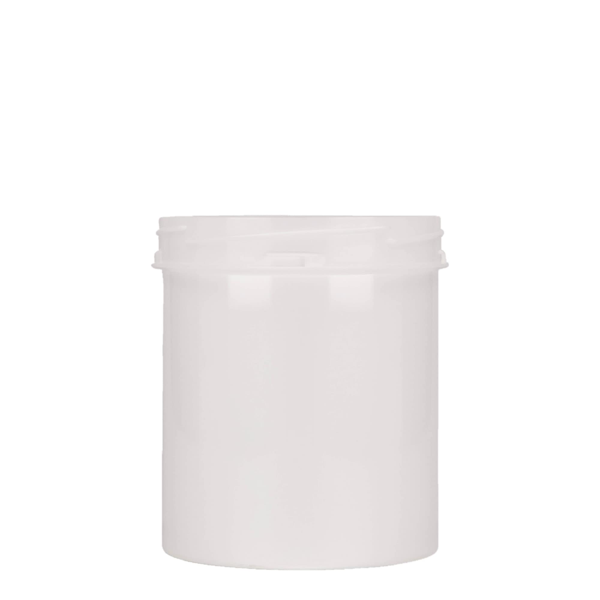 500 ml plastdåse 'Securilock', PP, hvid, åbning: skruelåg