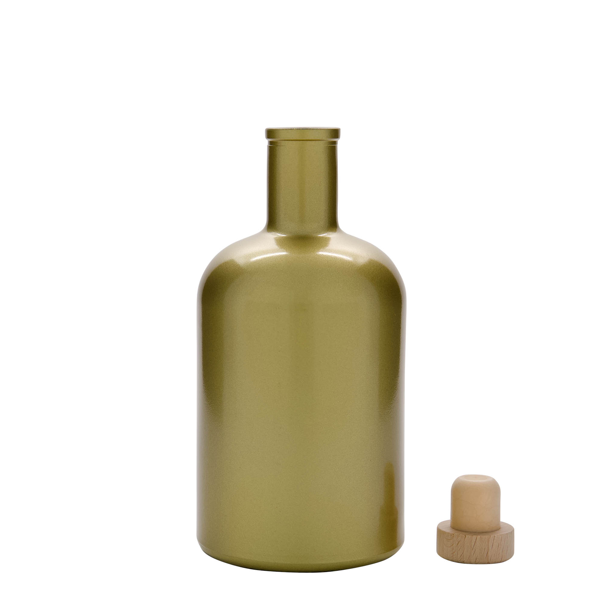 700 ml glasflaske 'Gerardino', guld, åbning: kork 700 ml glasflaske 'Gerardino', guld, åbning: kork