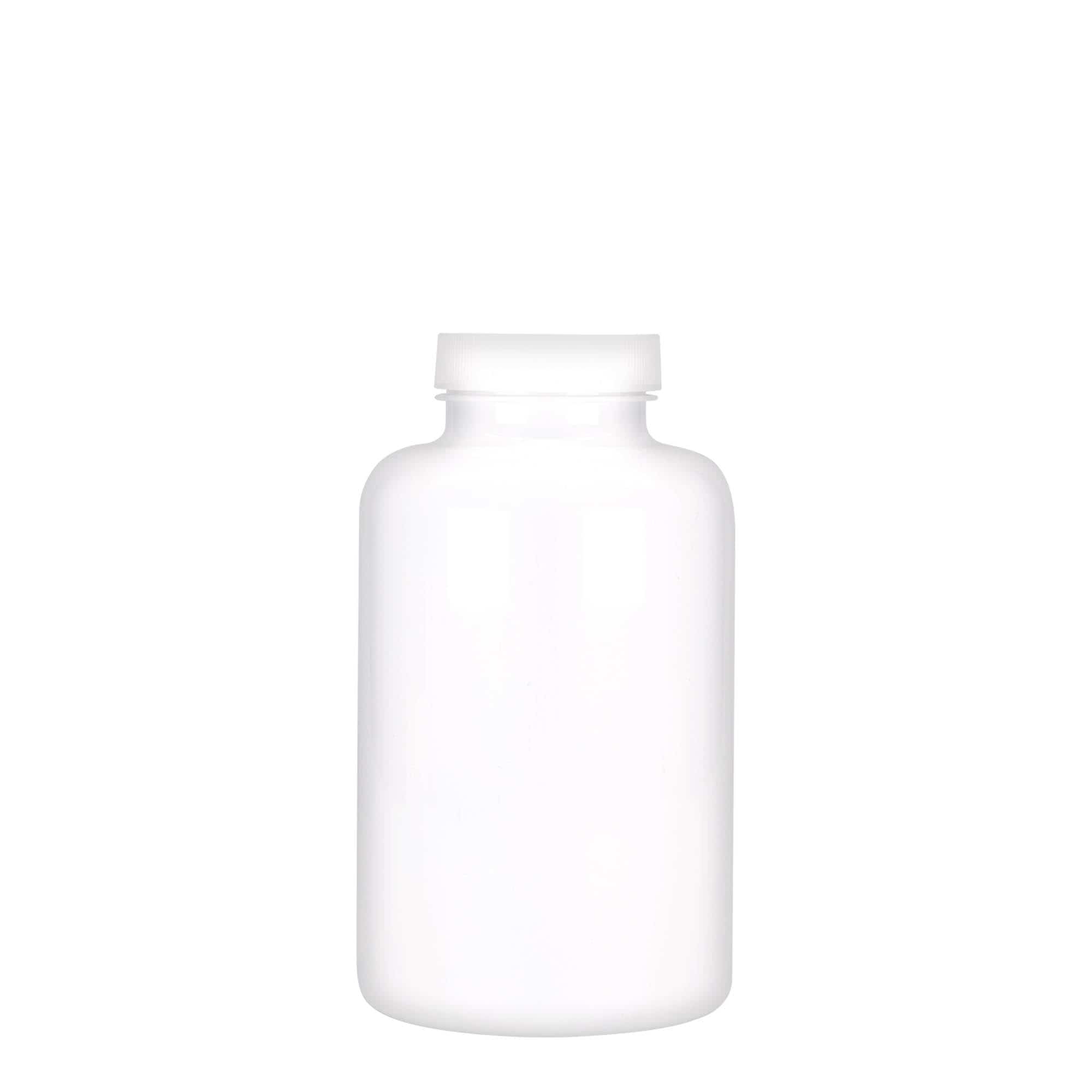 500 ml PET-packer, plast, hvid, åbning: GPI 45/400