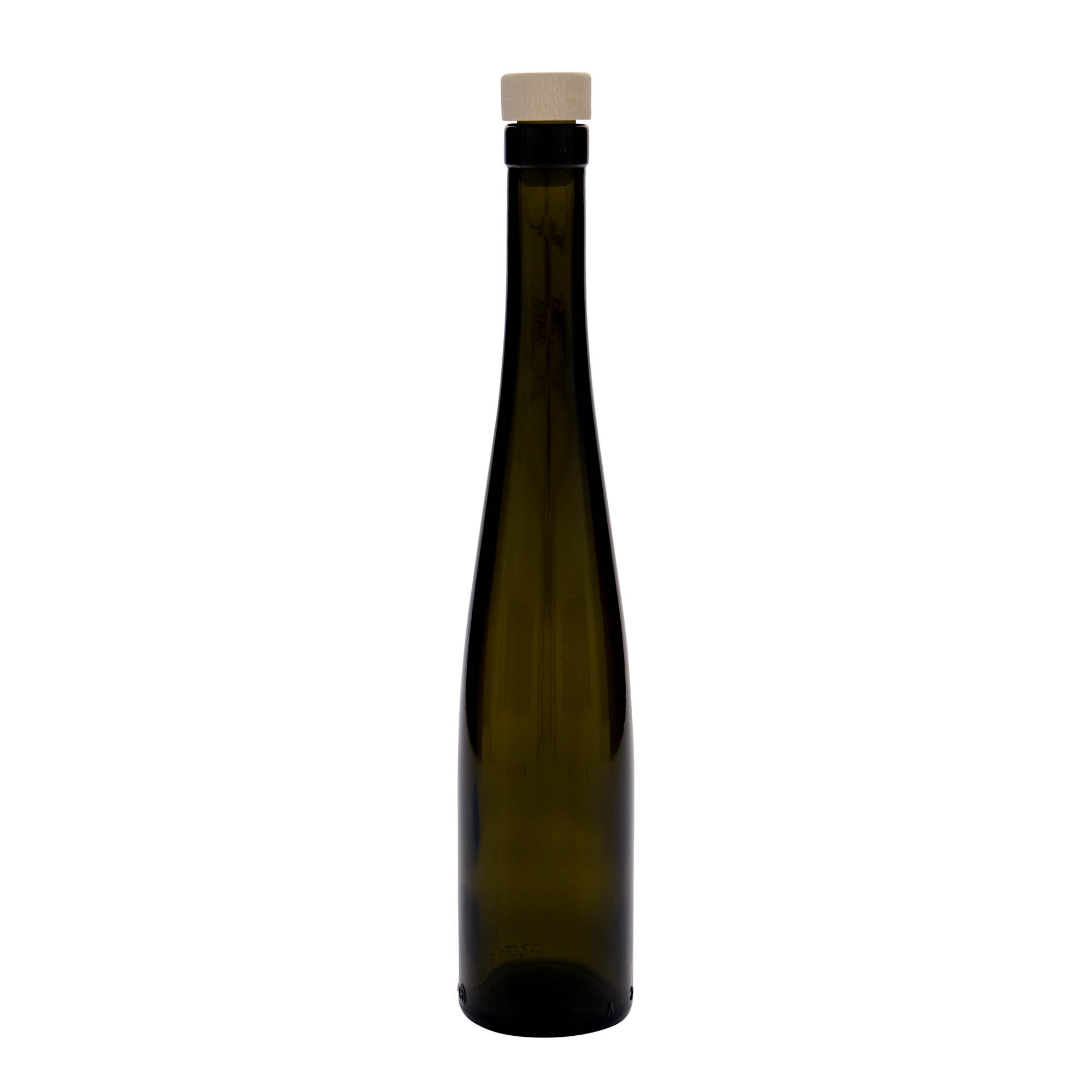 375 ml glasflaske 'Weinschlegel', antikgrøn, åbning: kork