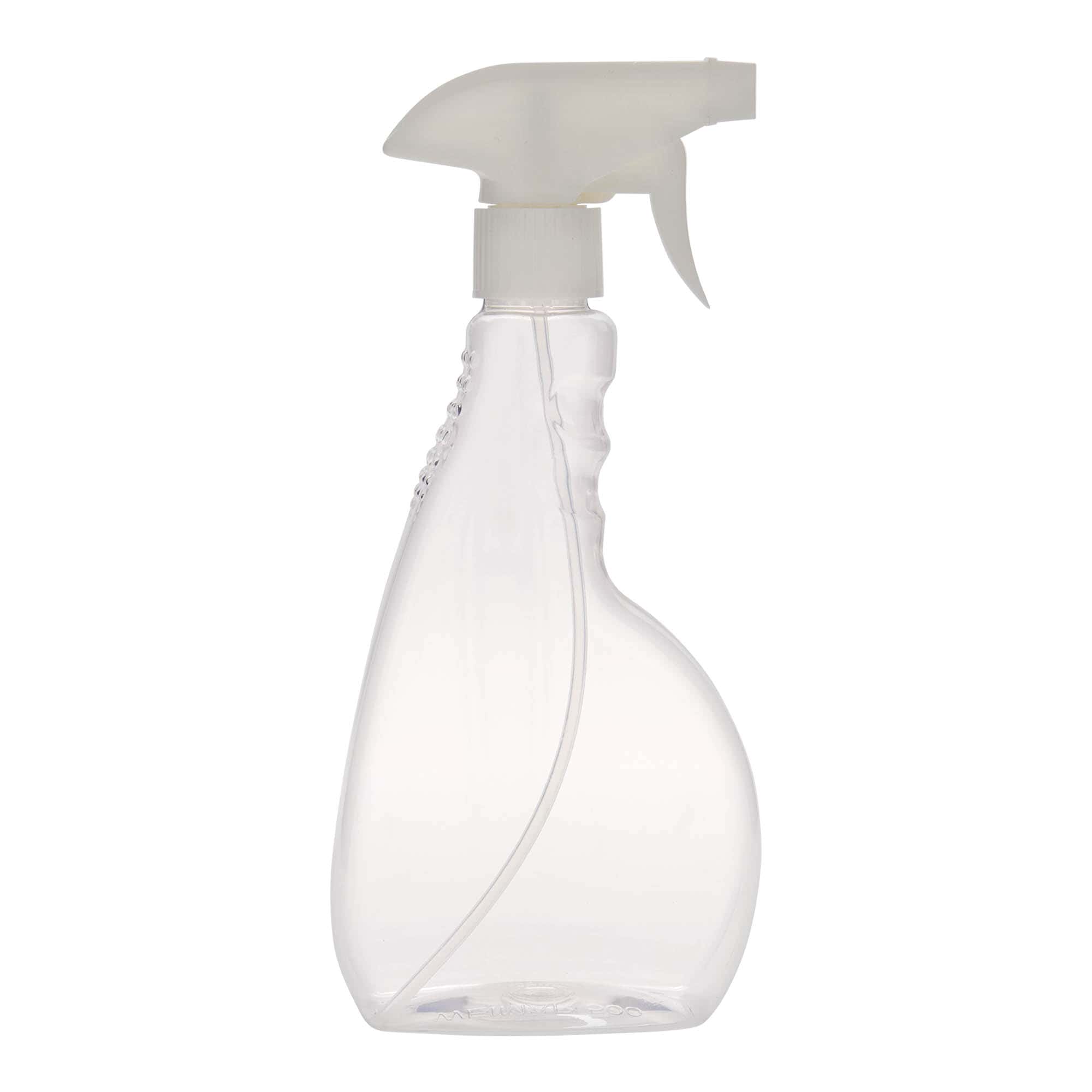 500 ml PET-sprøjteflaske 'Piccobello', firkantet, plast, åbning: Skruelåg