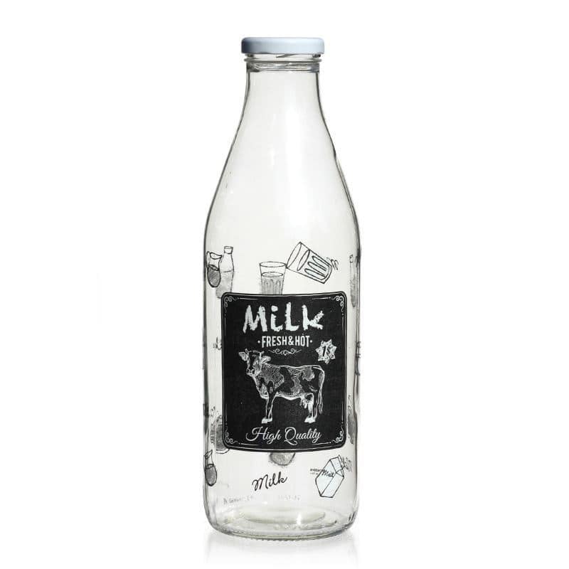 1.000 ml mælkeflaske 'Lavagna', åbning: Twist-off (TO 43)