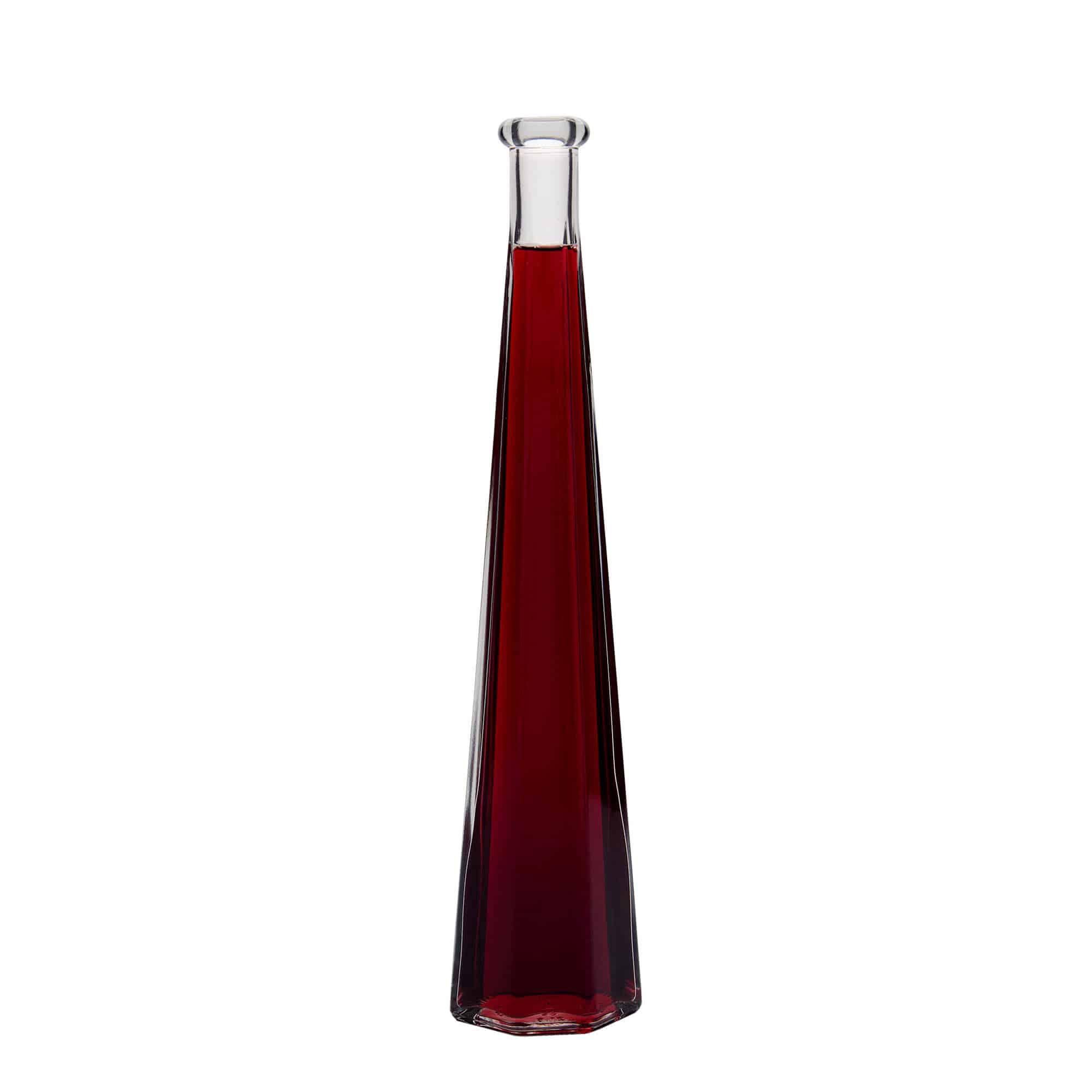 200 ml glasflaske »Dama Sexta«, sekskantet, åbning: kork