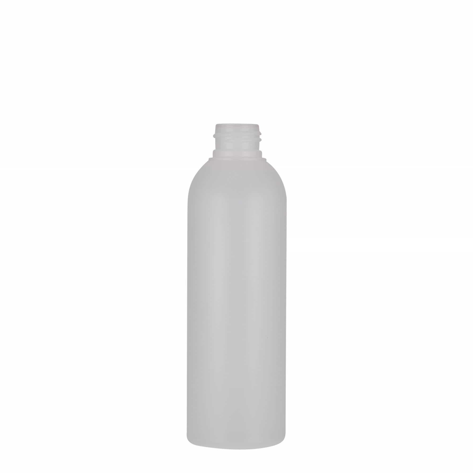 200 ml plastikflaske 'Tuffy', HDPE, natur, åbning: 24/410 200 ml plastikflaske 'Tuffy', HDPE, natur, åbning: 24/410
