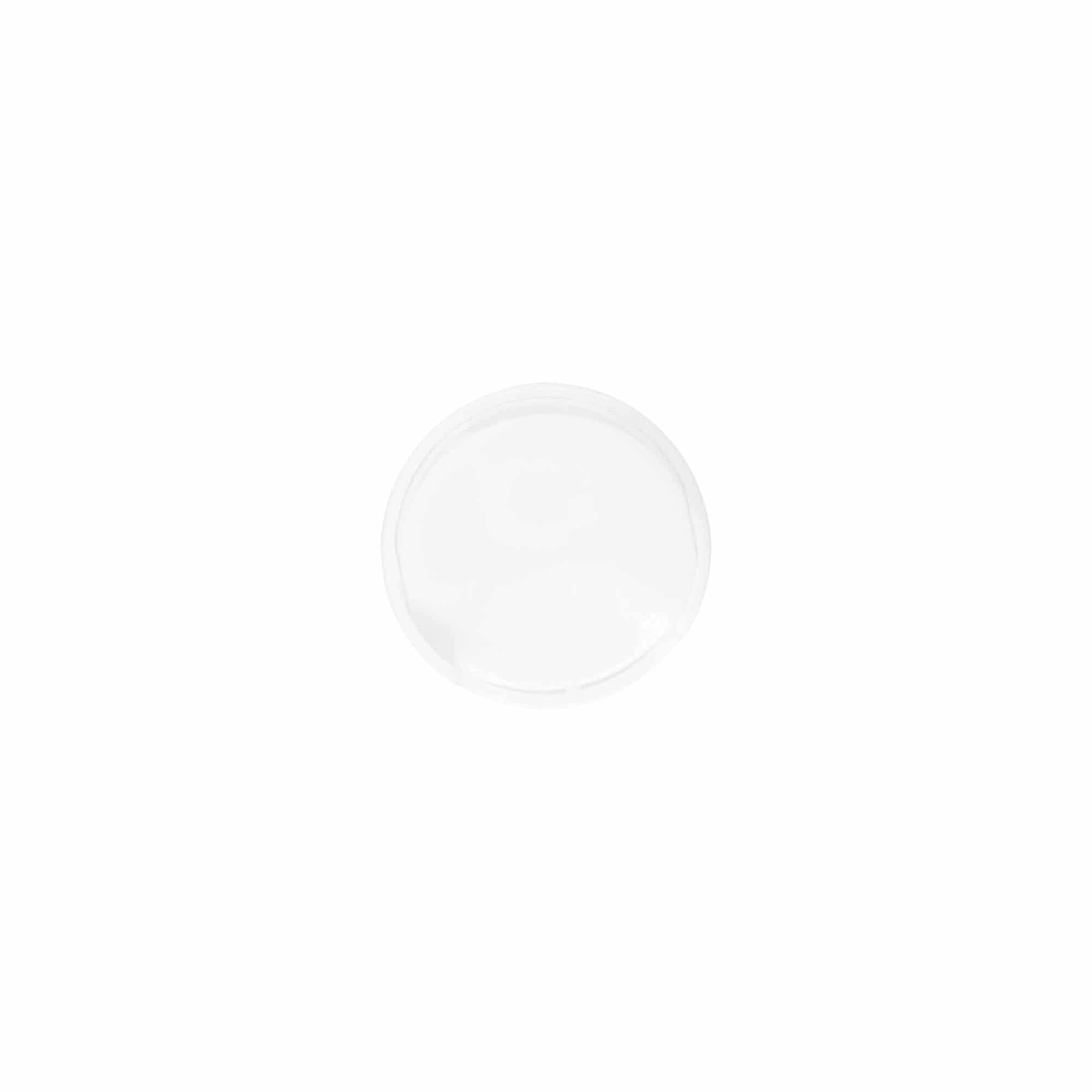 Skrueprop Disc Top, PP-plast, hvid, til åbning: 24/410