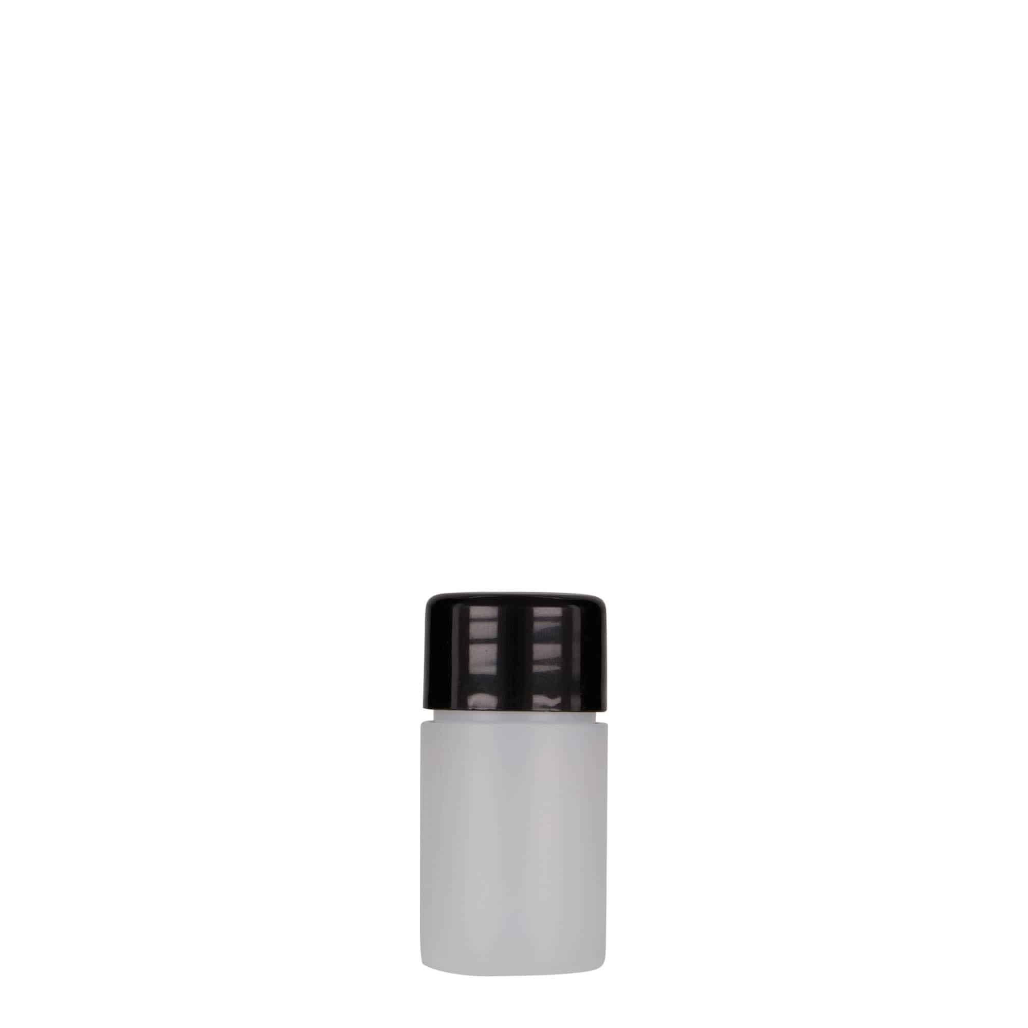 15 ml plastflaske »Tuffy«, HDPE, natur, åbning: 24/410