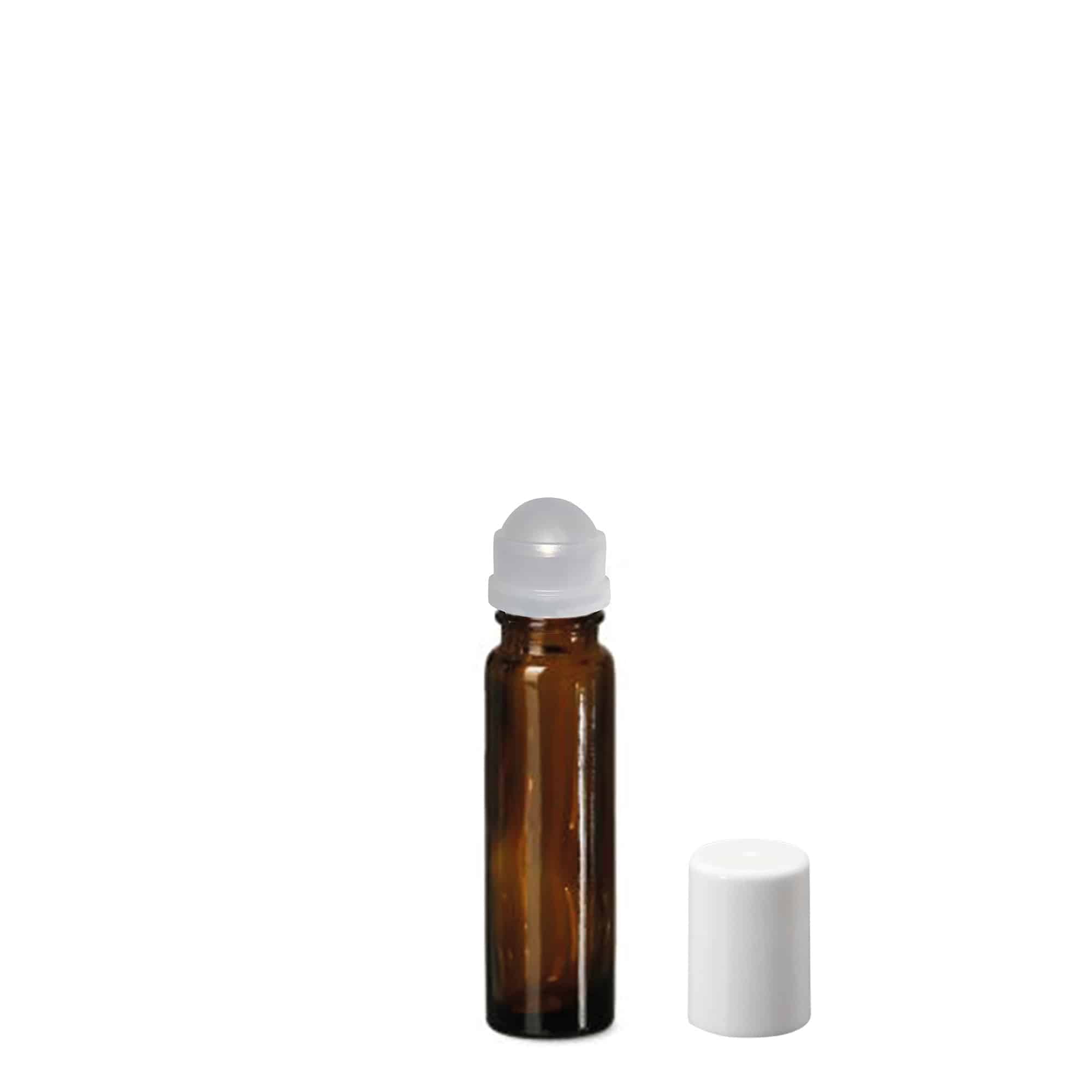 10 ml roll-on-flaske, glas, brun, åbning: skruelåg