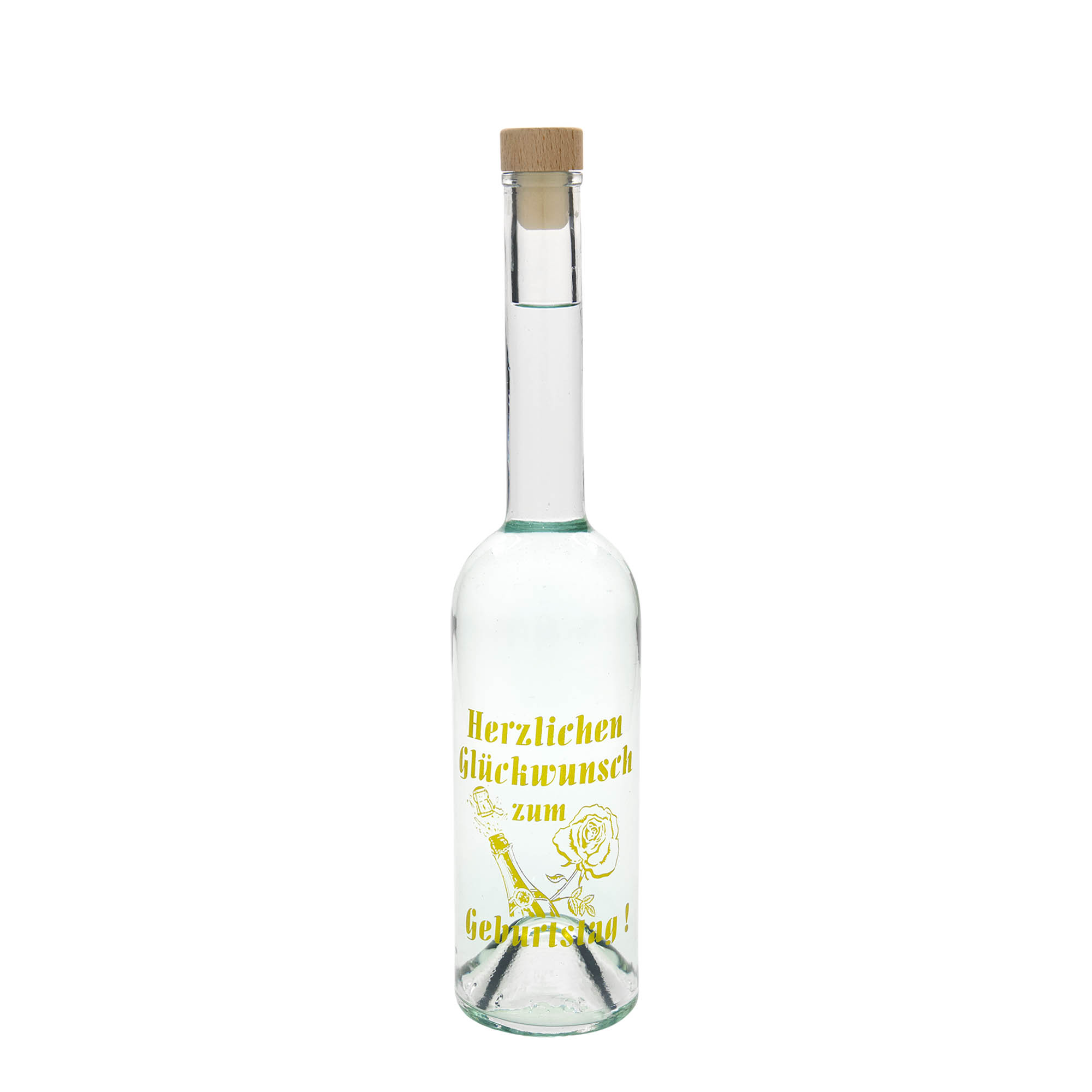500 ml glasflaske Maximo trykt 'Karneval', åbning: kork 500 ml glasflaske Maximo trykt 'Karneval', åbning: kork