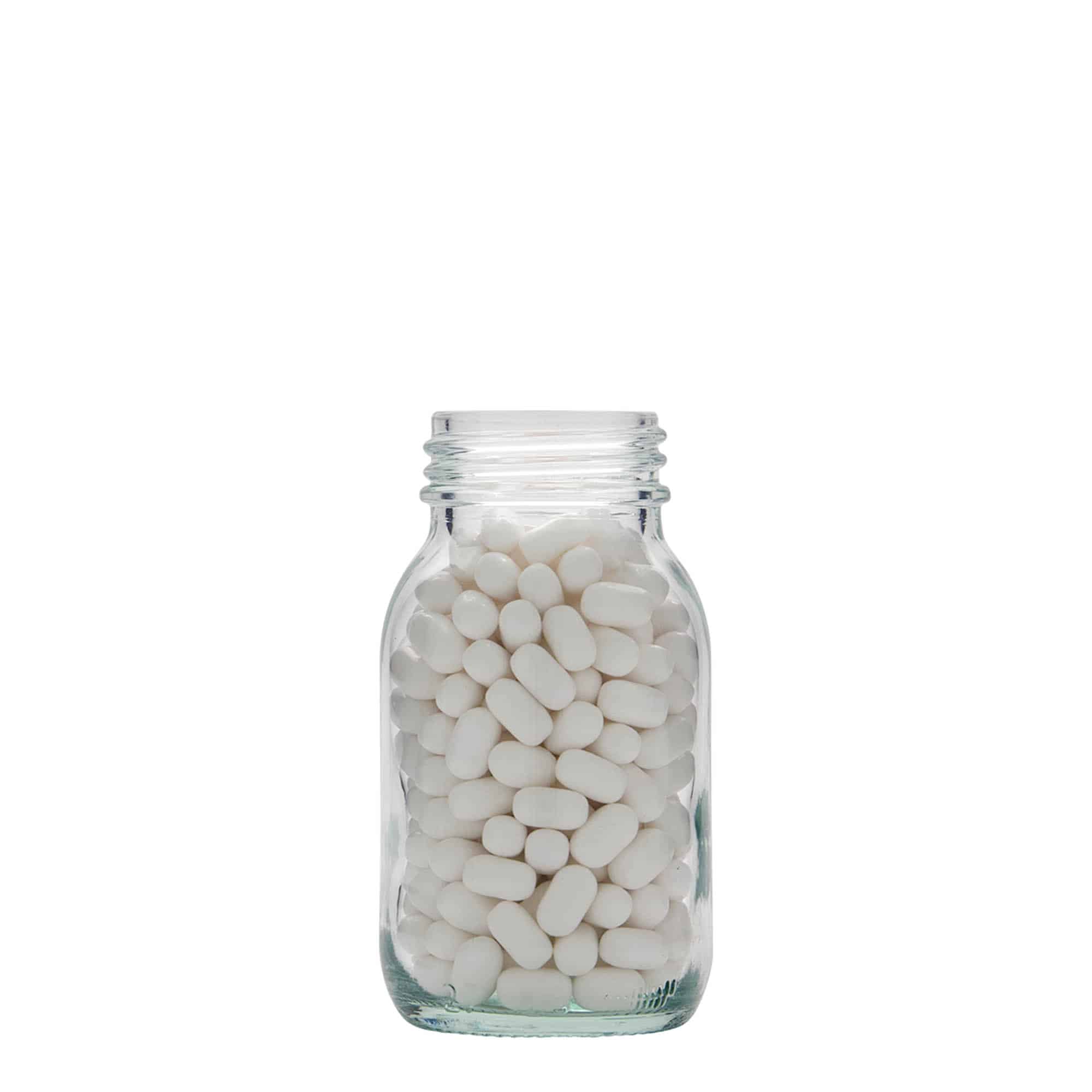125 ml bredhalsglas, åbning: DIN 40