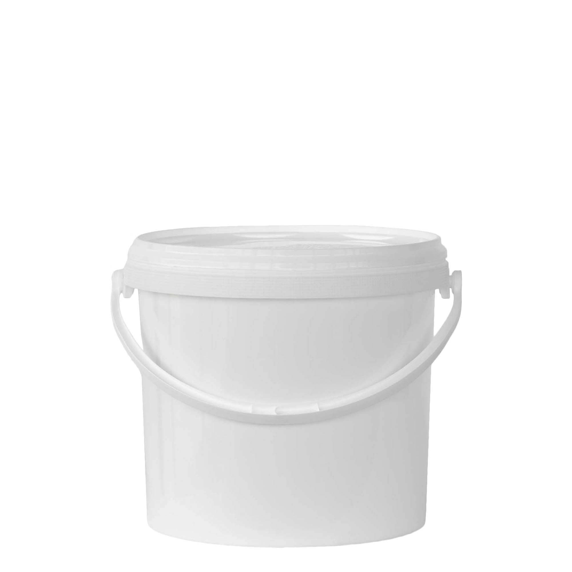 5 l spand, PP-plast, hvid