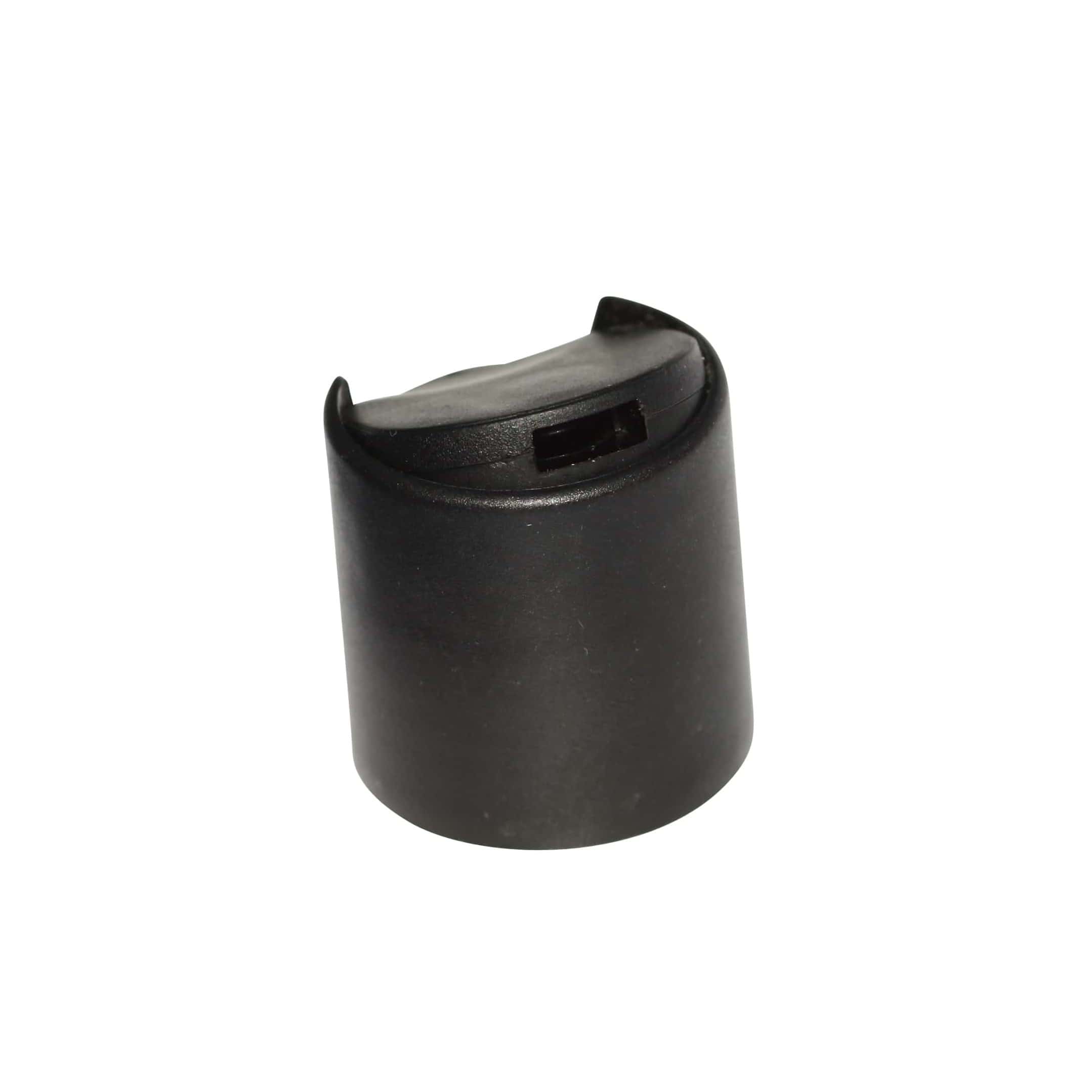 Skruelåg Disc Top, PP-plast, sort, til munding: 24/410
