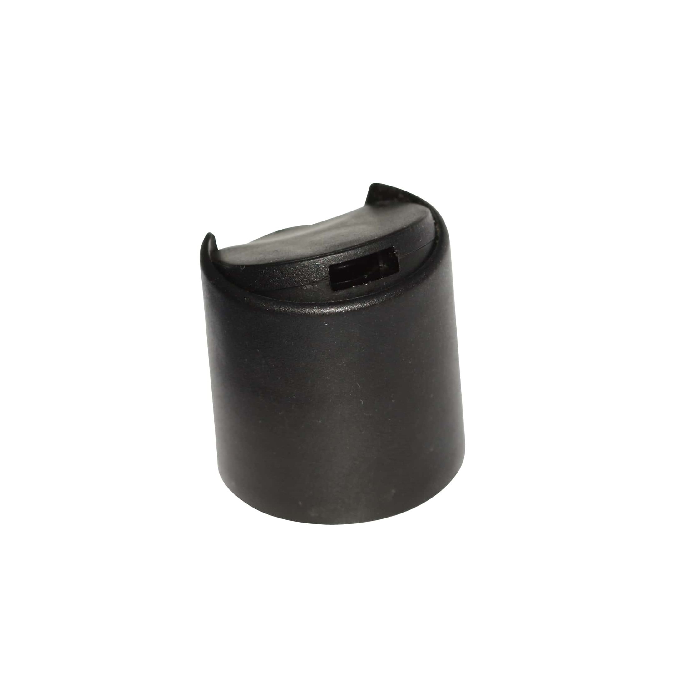 Skruelåg Disc Top, PP-plast, sort, til munding: 24/410