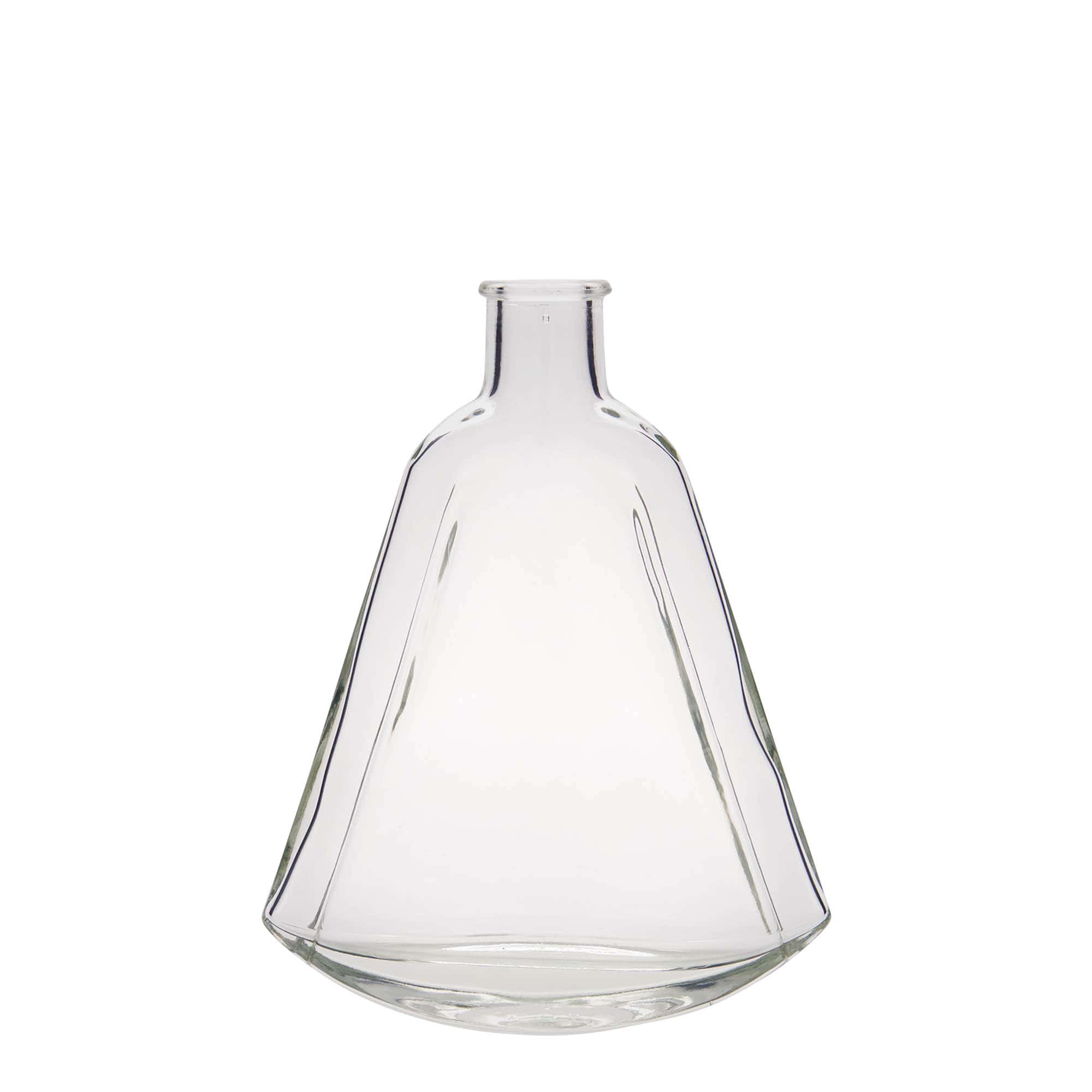 200 ml glasflaske 'Maurizio', oval, åbning: kork