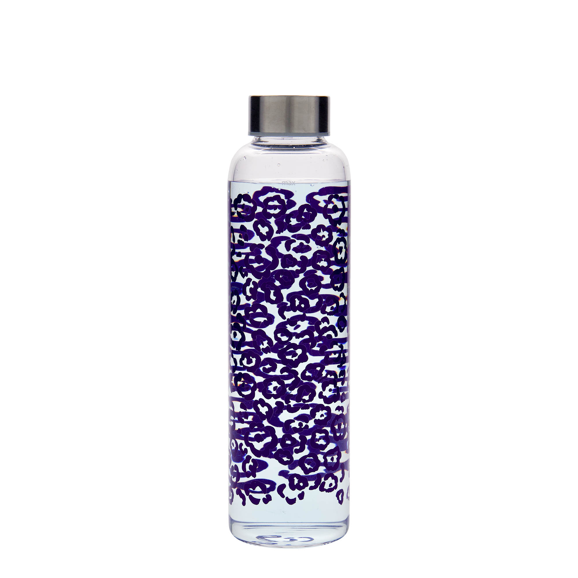 500 ml drikkeflaske 'Perseus - Lilla blomster', åbning: skruelåg