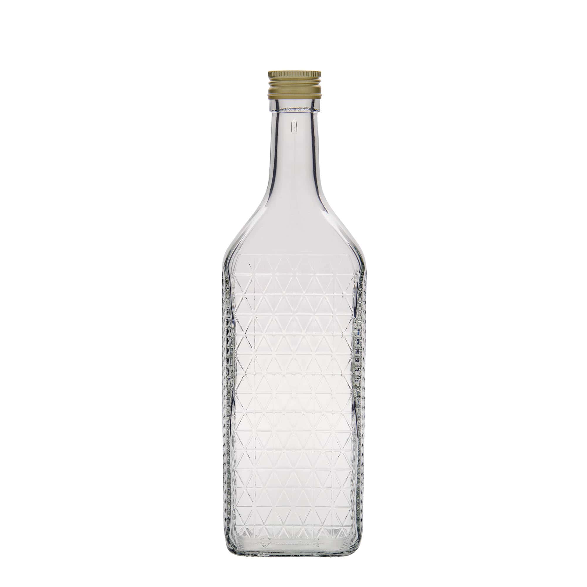 700 ml glasflaske 'Caruso', rektangulær, åbning: PP 31,5
