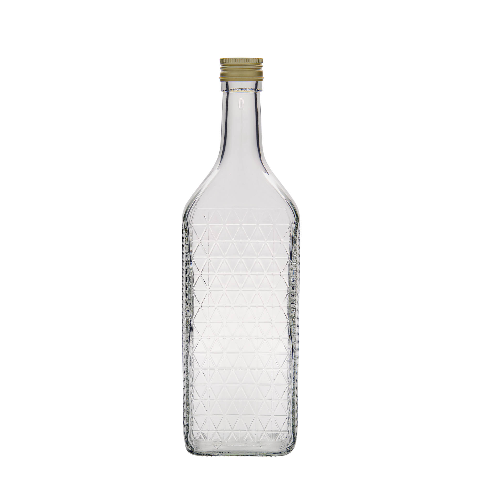 700 ml glasflaske 'Caruso', rektangulær, åbning: PP 31,5 700 ml glasflaske 'Caruso', rektangulær, åbning: PP 31,5