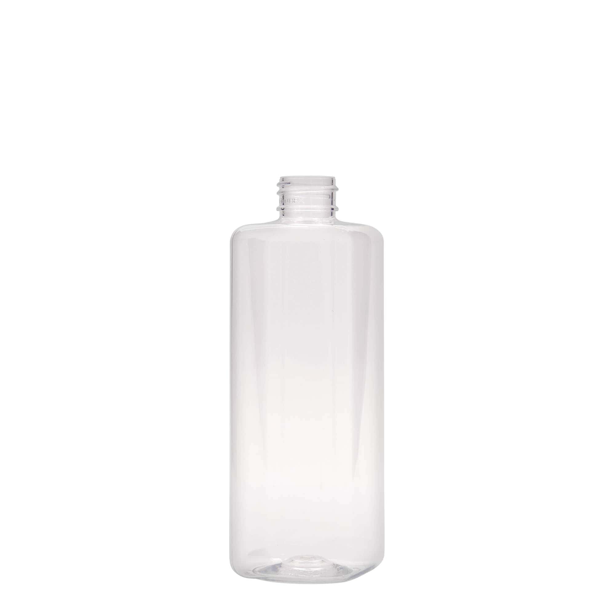 300 ml PET-flaske 'Karl', firkantet, plastik, tud: 24/410
