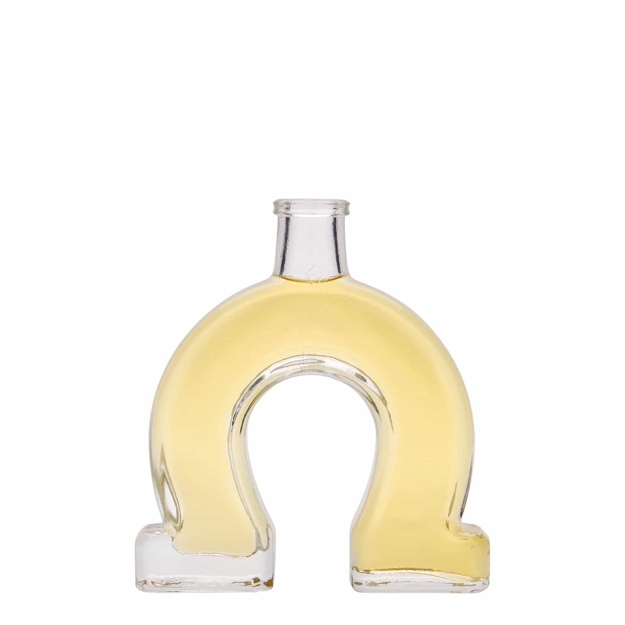 100 ml glasflaske 'Hestesko', åbning: Kork
