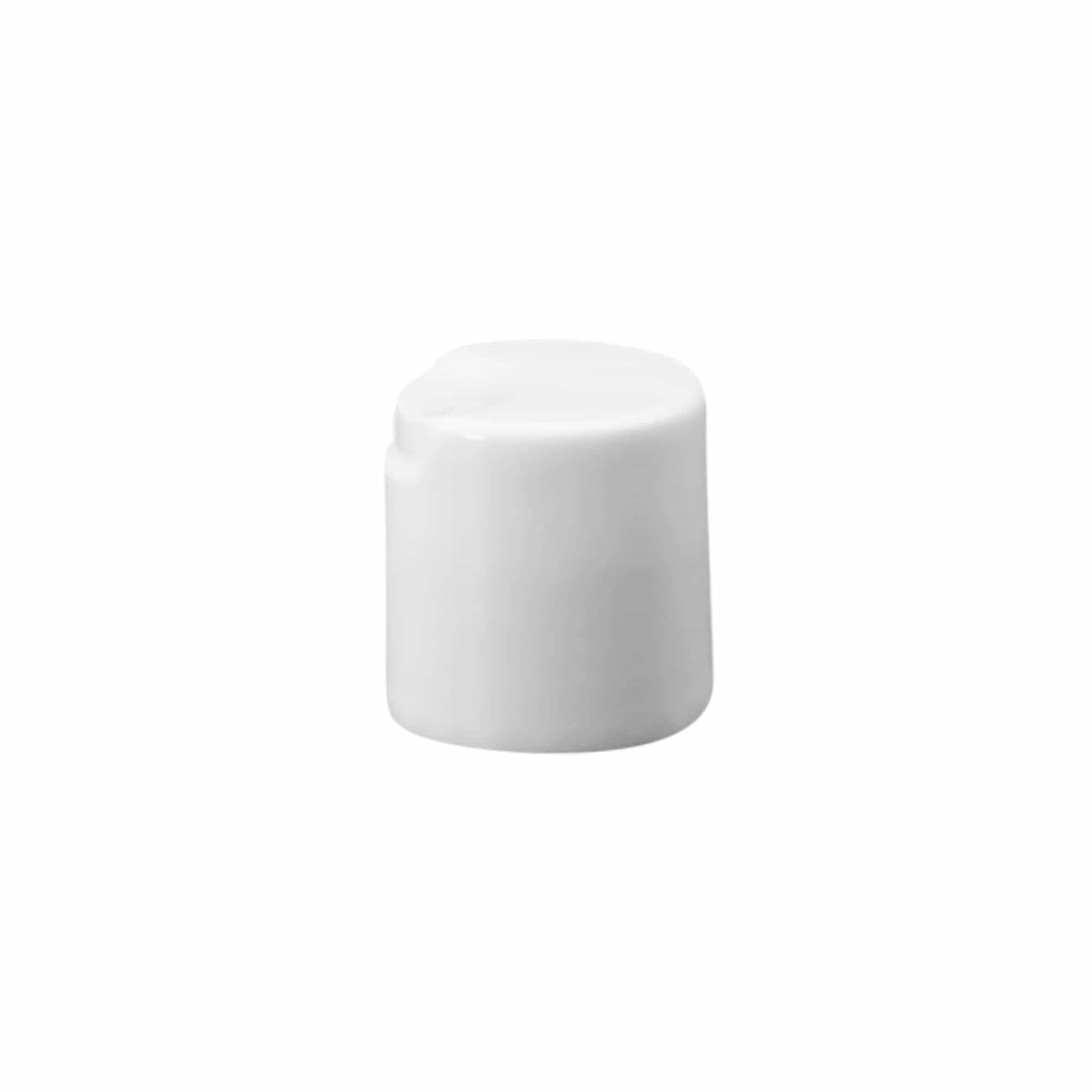 Skrueprop Disc Top, PP-plast, hvid, til åbning: 24/410