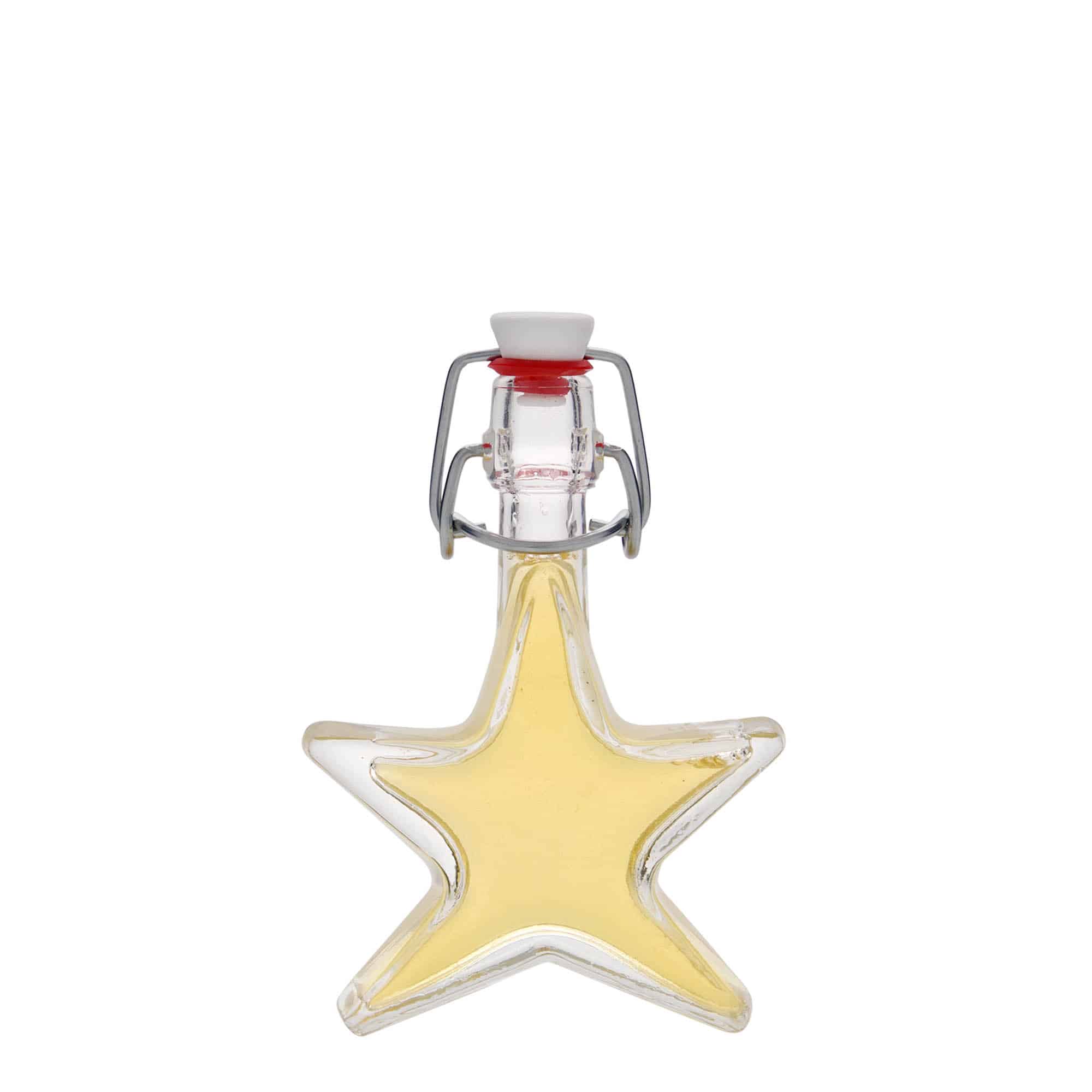 40 ml glasflaske 'Stjerne', åbning: Patentlåg