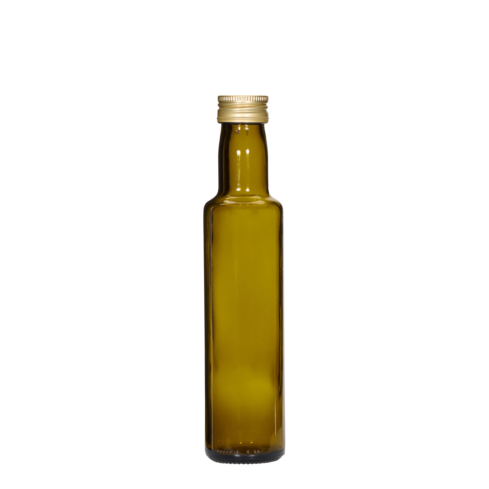 250 ml glasflaske 'Dorica', antikgrøn, åbning: PP 31,5