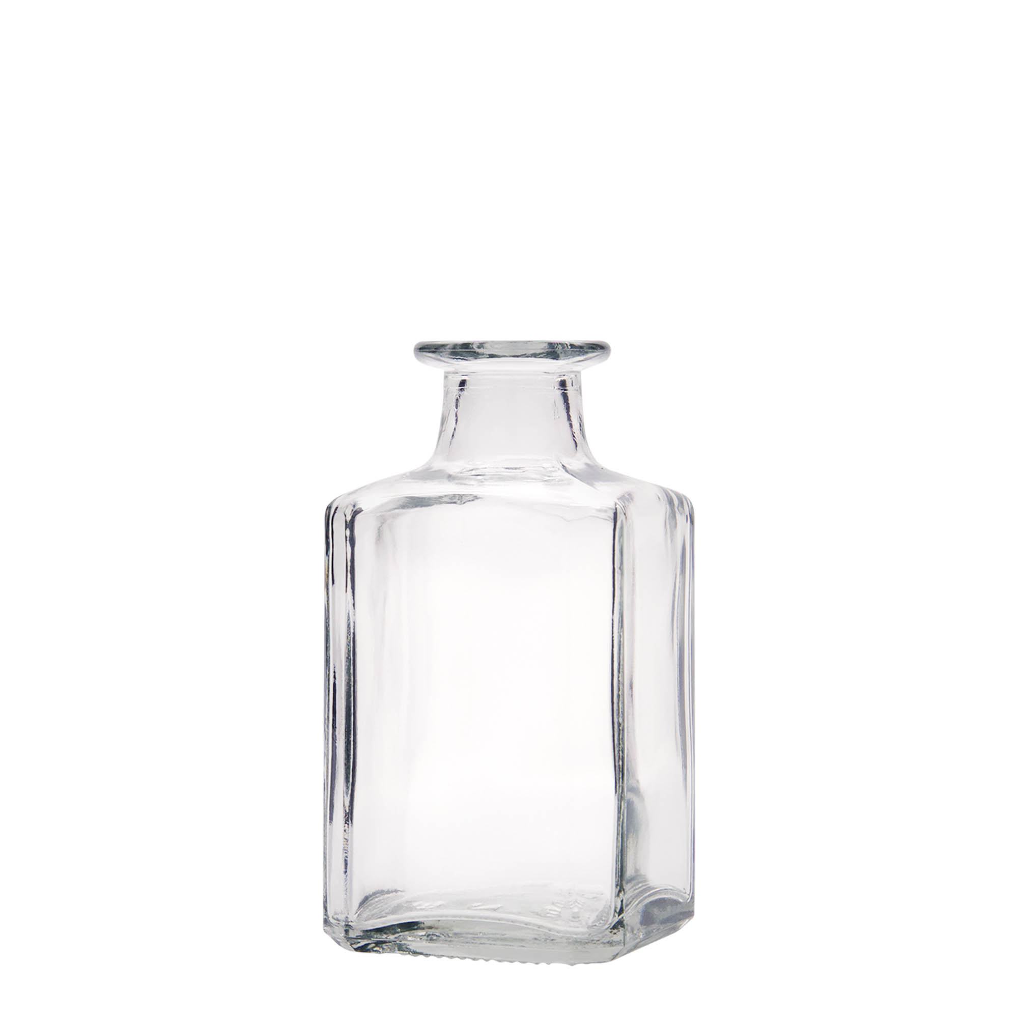 250 ml glasflaske 'Torben', kvadratisk, åbning: kork