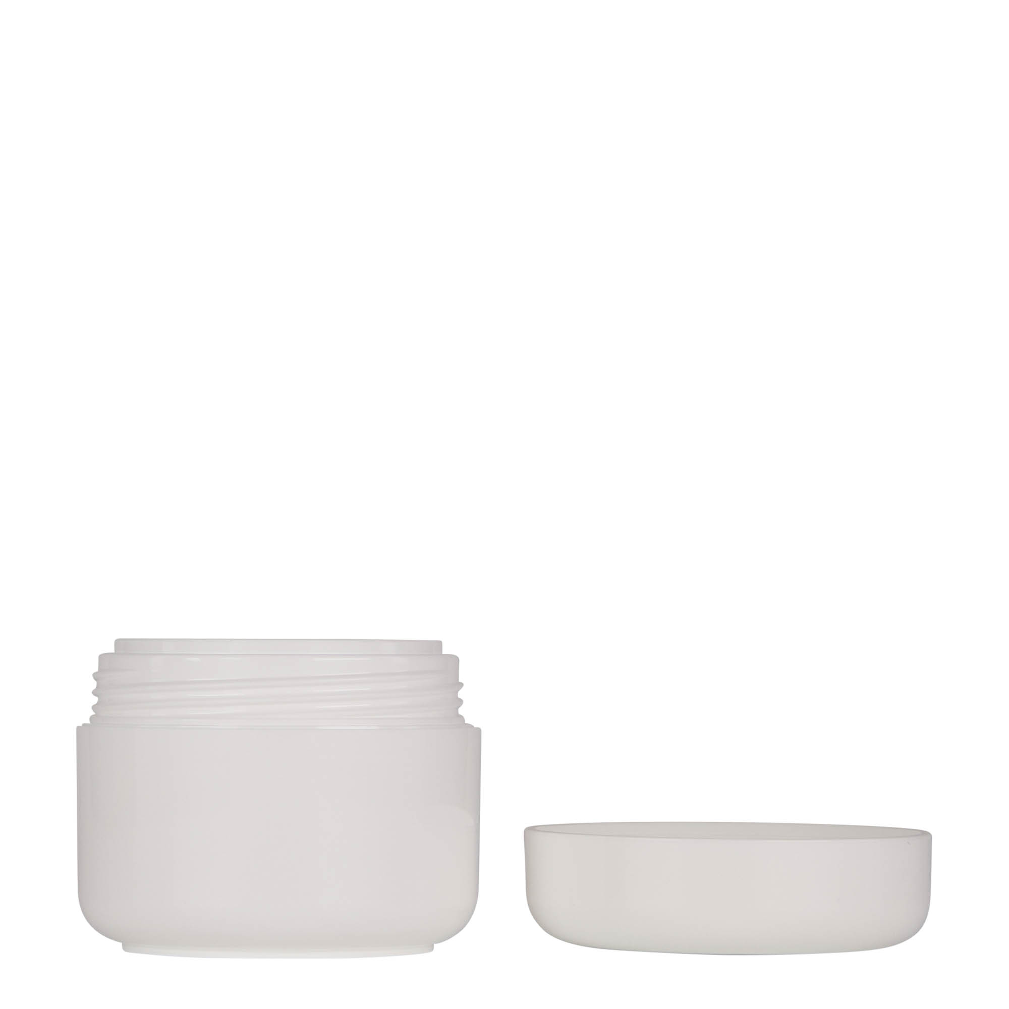 50 ml plastikdåse 'Bianca', PP, hvid, åbning: skruehætte 50 ml plastikdåse 'Bianca', PP, hvid, åbning: skruehætte