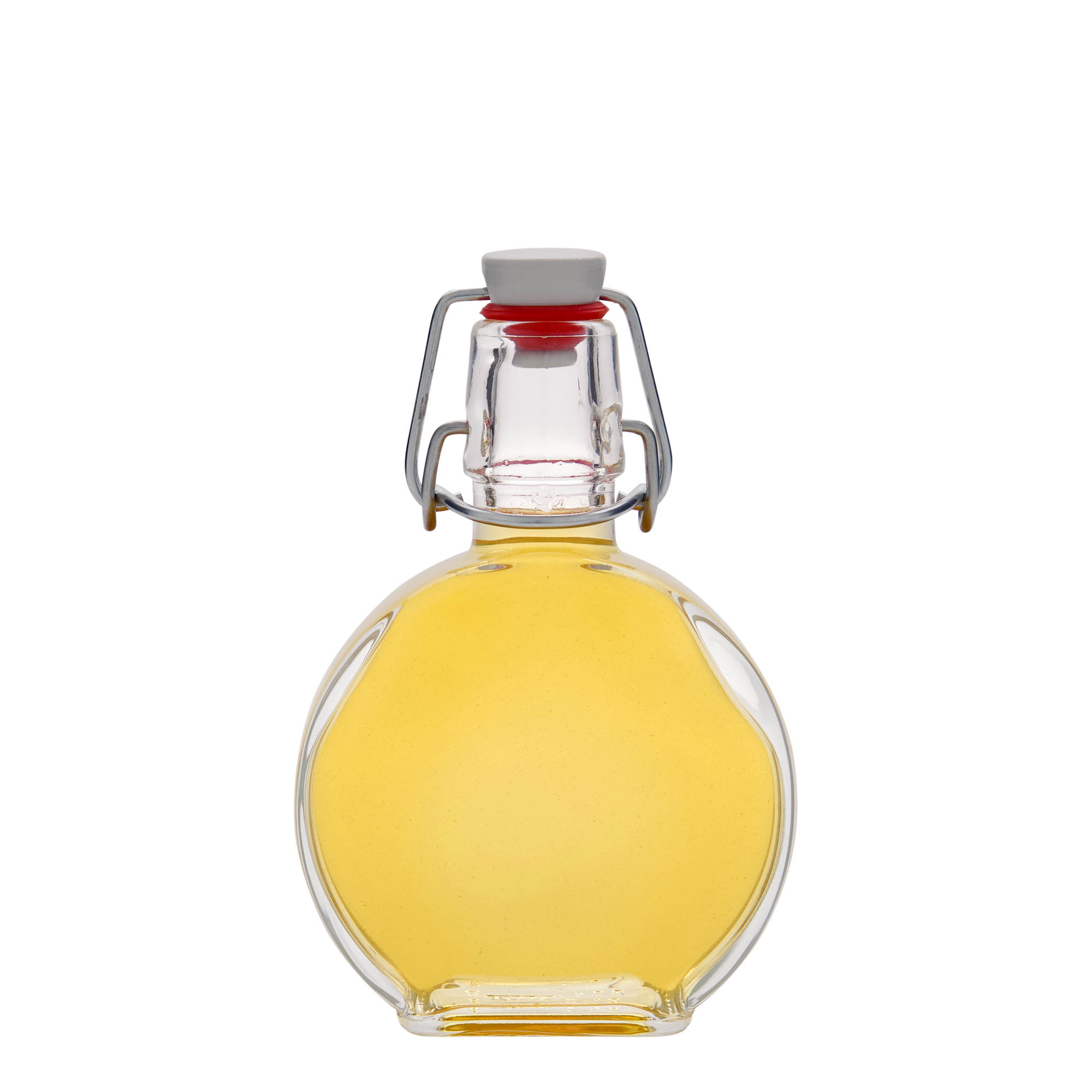 200 ml glasflaske 'Sensatione', rektangulær, åbning: låseklips