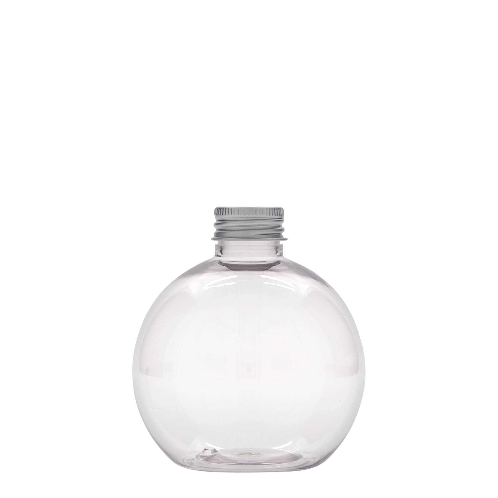 250 ml PET-flaske 'Perry', rund, plastik, åbning: 24/410 250 ml PET-flaske 'Perry', rund, plastik, åbning: 24/410