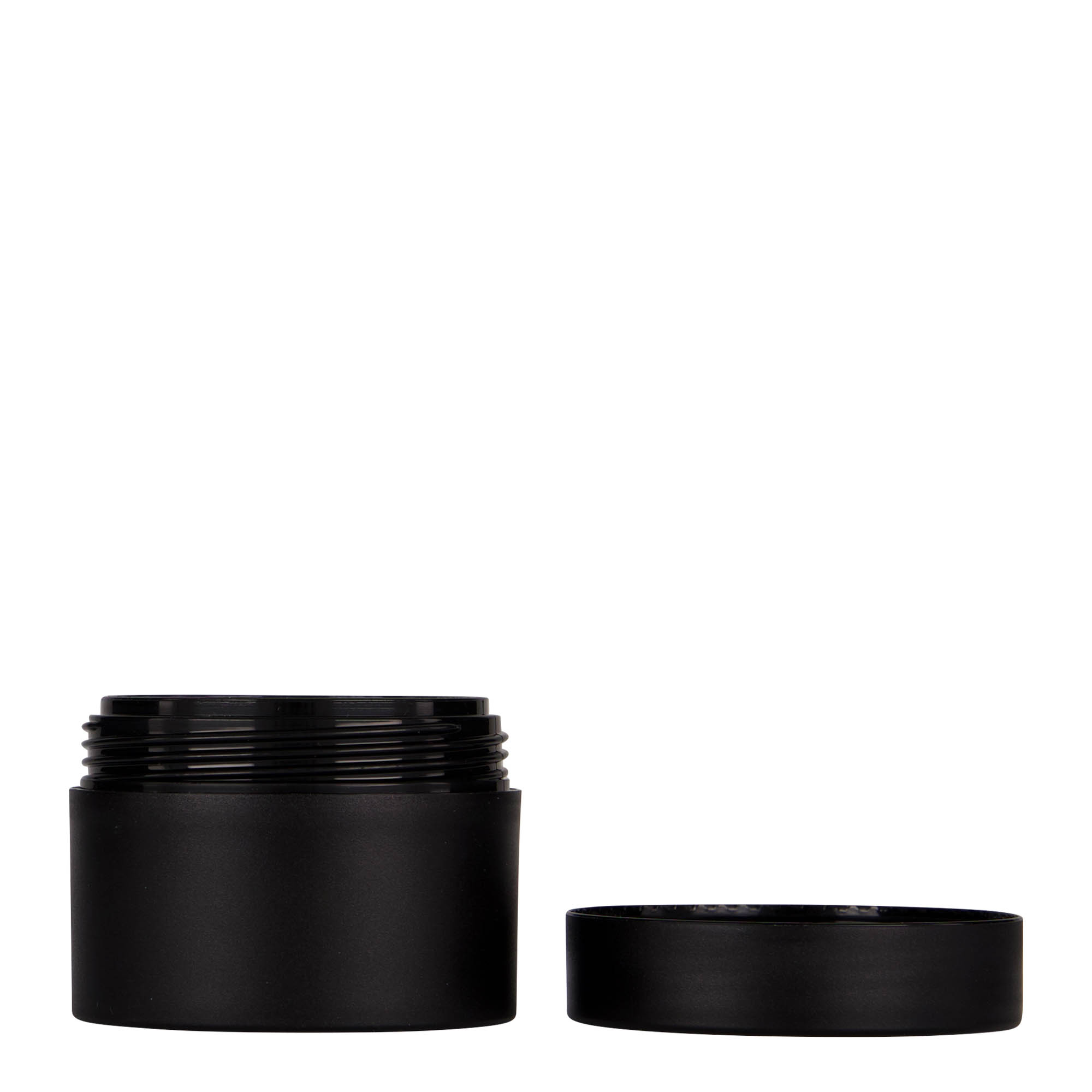 50 ml plastikdåse 'Antonella', PP, sort, åbning: skruelåg 50 ml plastikdåse 'Antonella', PP, sort, åbning: skruelåg