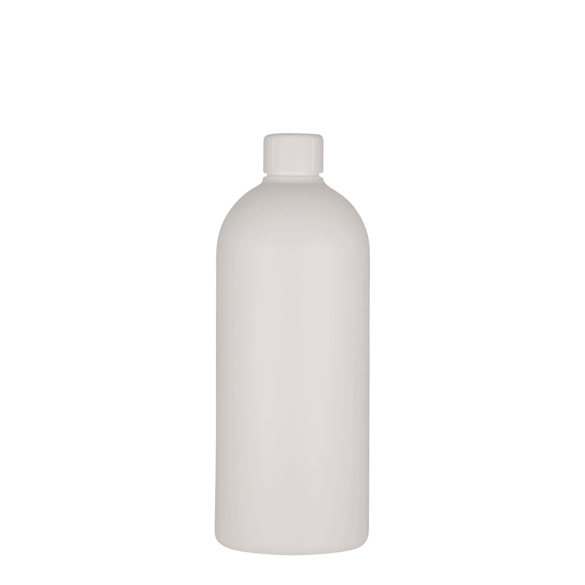 500 ml plastflaske 'Tuffy', HDPE, hvid, munding: 24/410